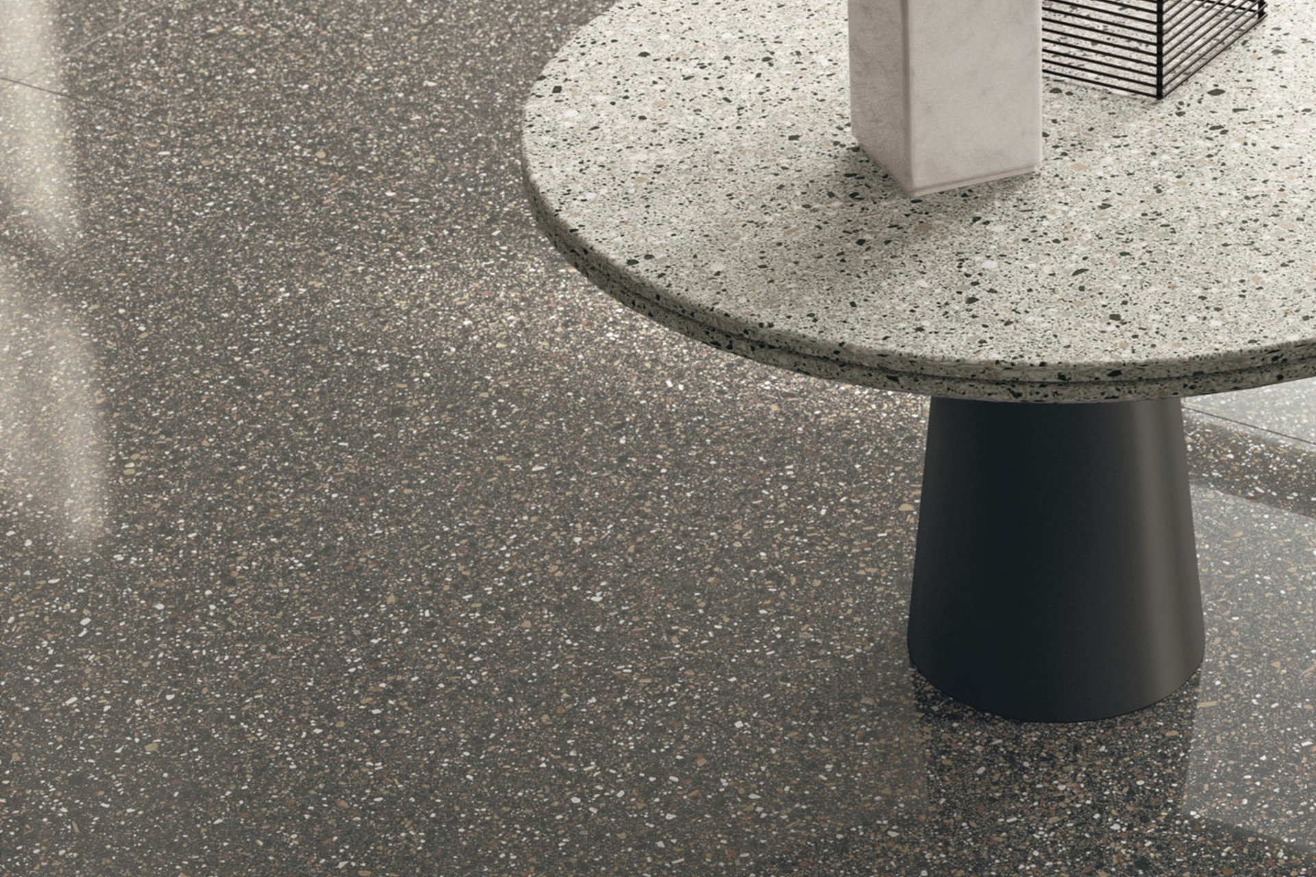 Cement Effect Porcelain Tiles - ACCADEMIA full body