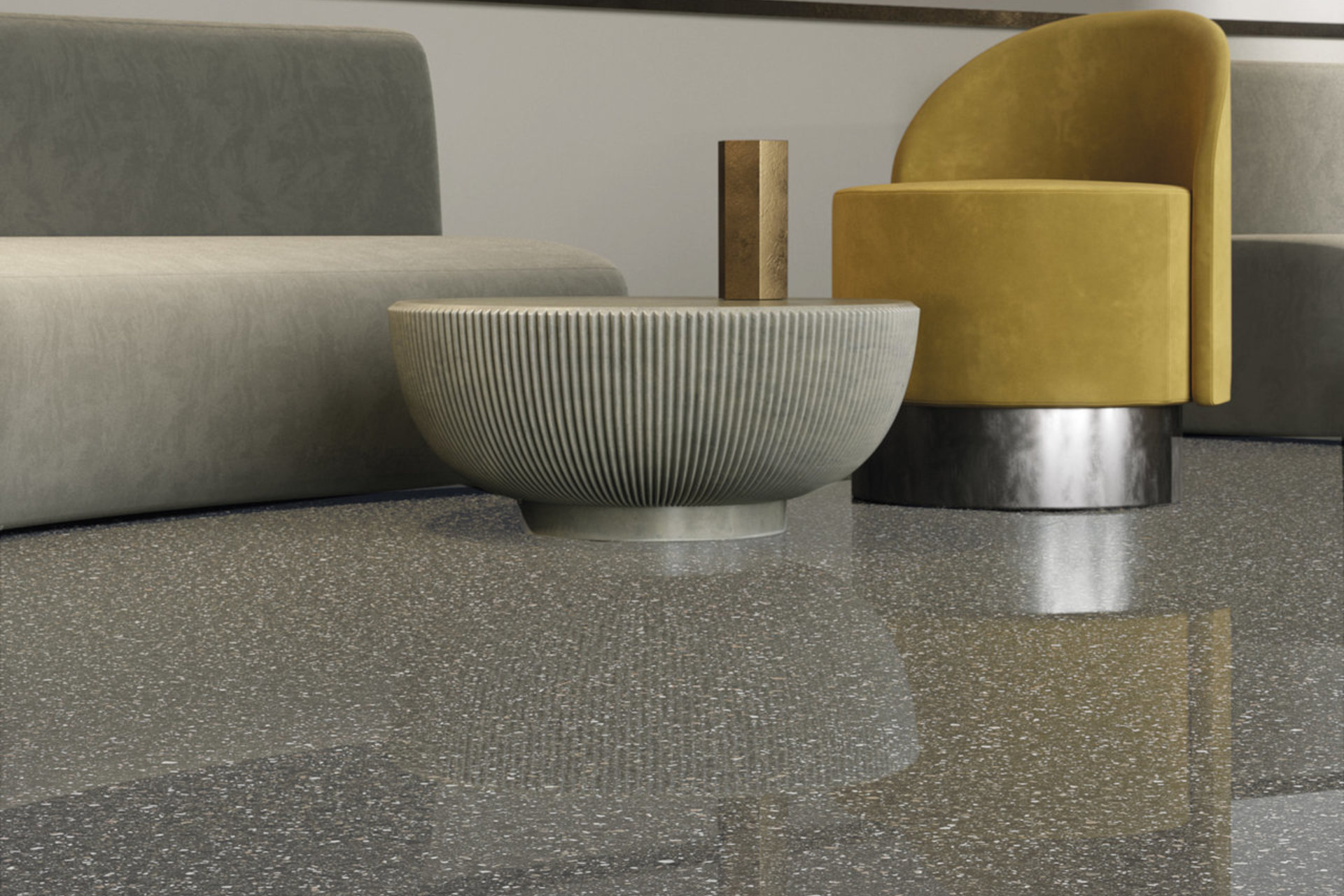 Cement Effect Porcelain Tiles - ACCADEMIA full body