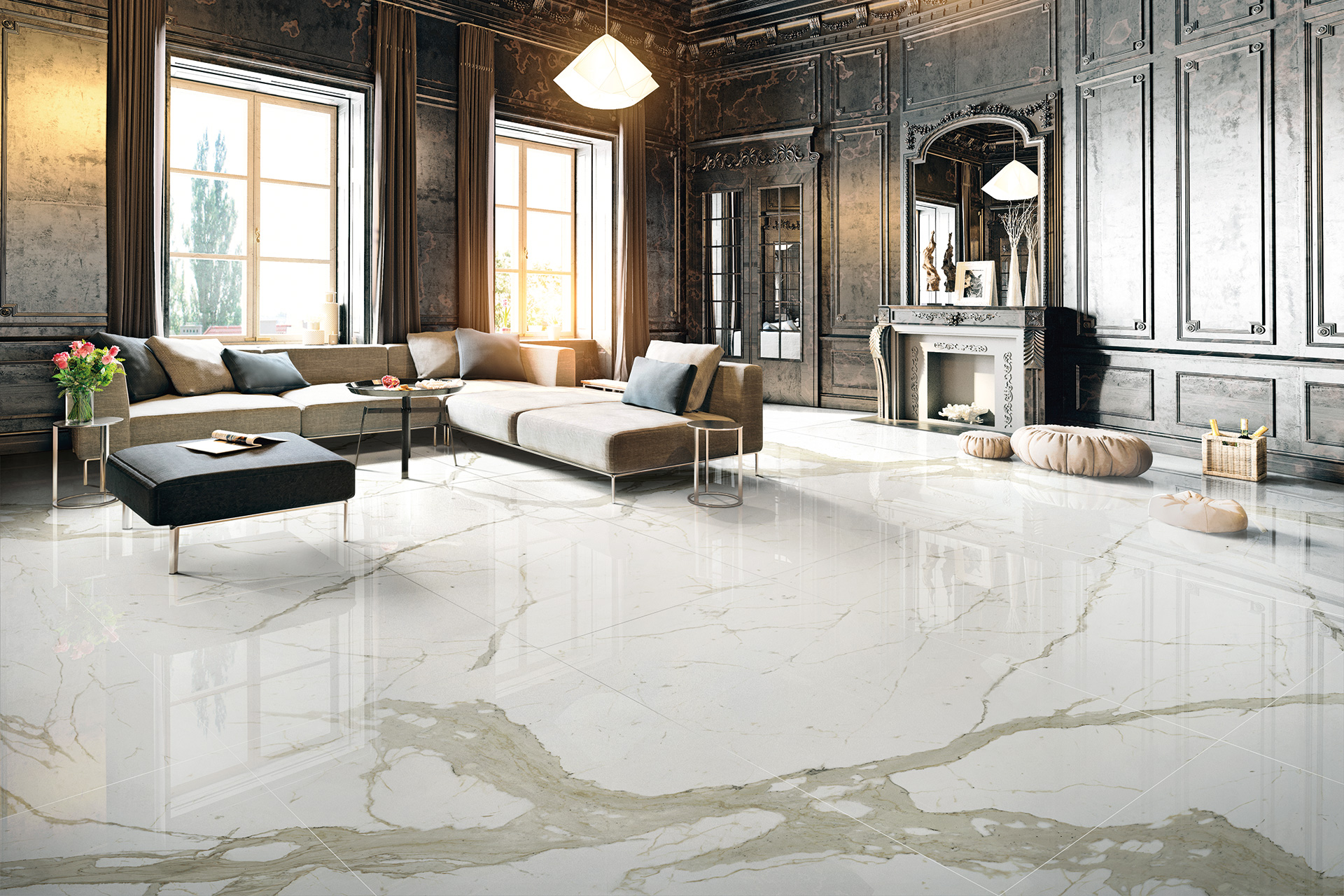 Ariostea, Porcelain stoneware Ceramic Floor Tiles and Wall Tiles