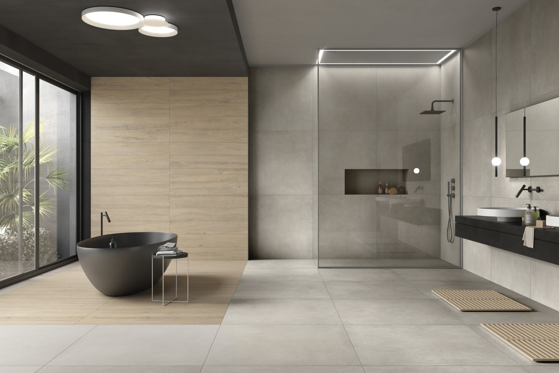 Cement Effect Porcelain Tiles - NEXT