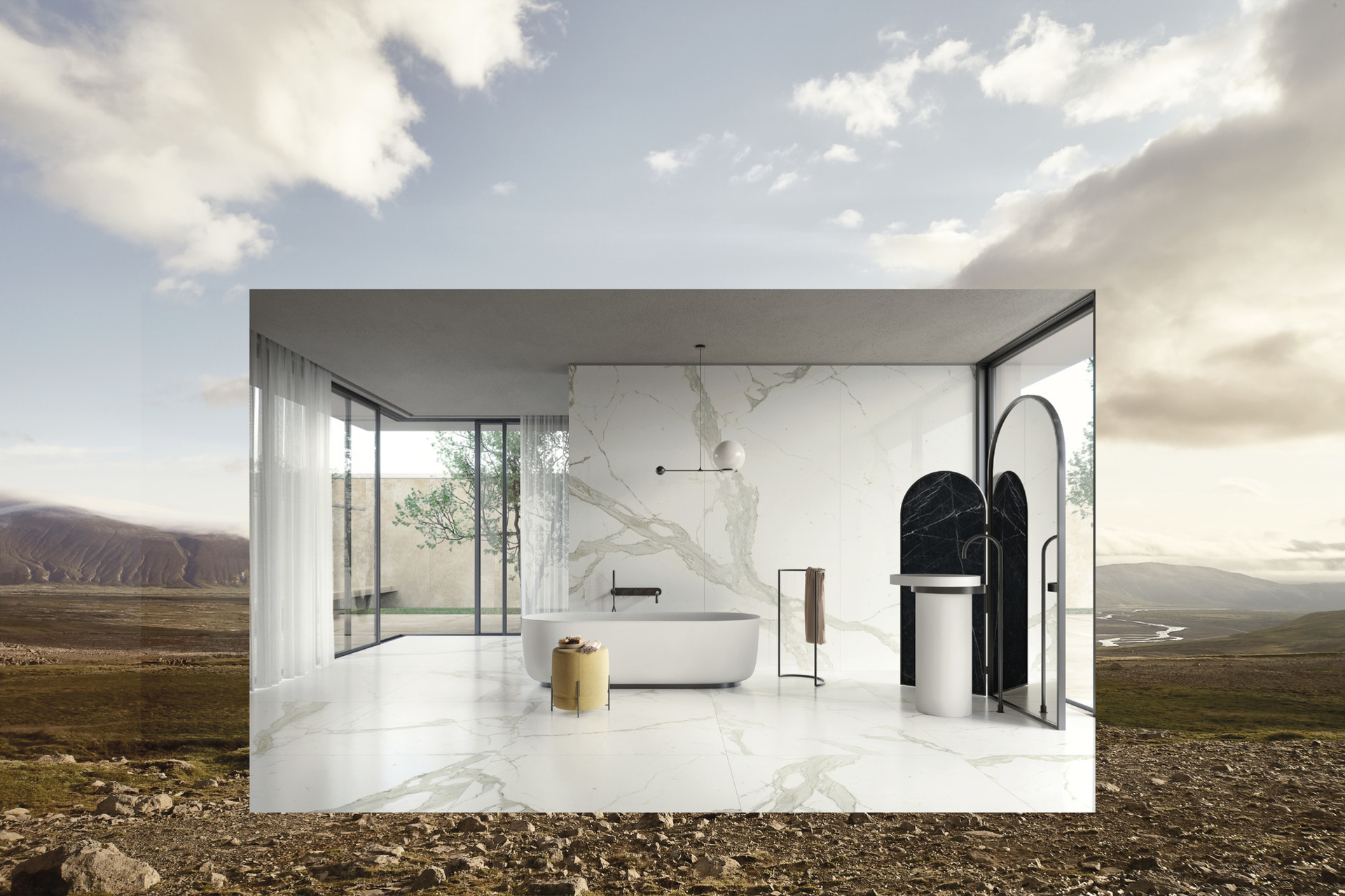 Stone Look Porcelain Tiles - Ultra 270x120
