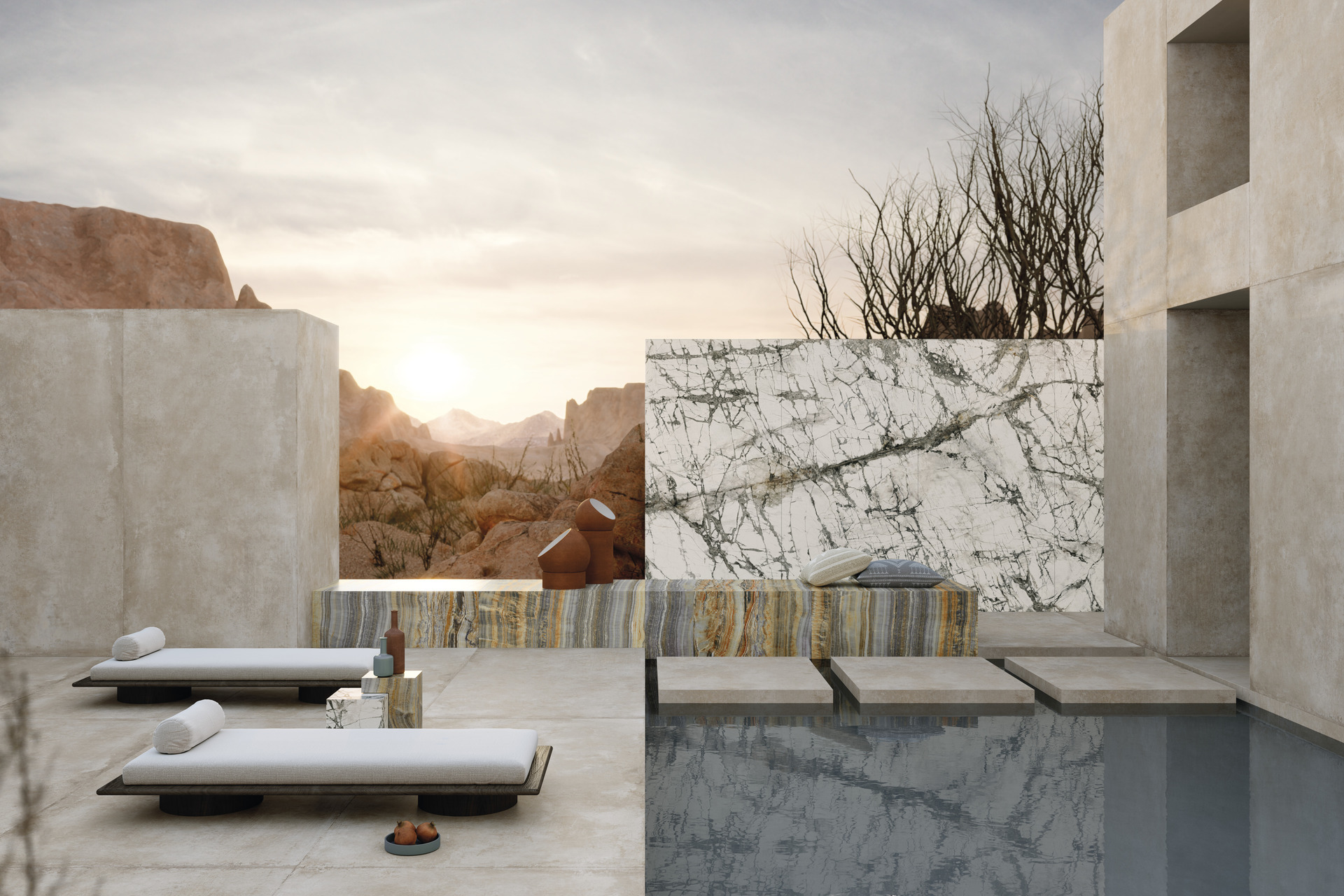 Stone Look Porcelain Tiles - Ultra 270x120