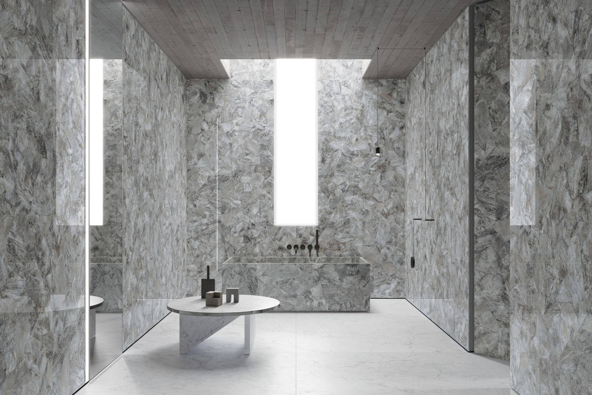 Marble and Granite Look Porcelain Tiles - ULTRA CRYSTAL QUARTZ