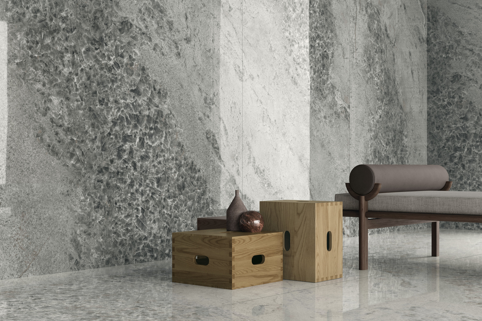 Marble and Granite Look Porcelain Tiles - ULTRA CRYSTAL QUARTZ