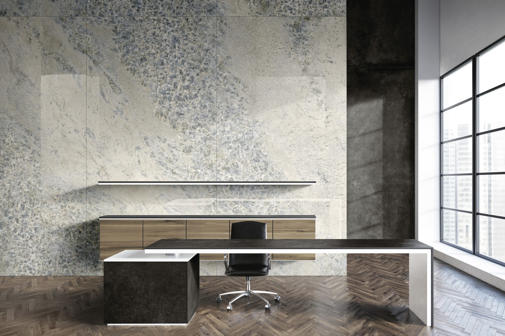 Marble and Granite Look Porcelain Tiles - ULTRA CRYSTAL QUARTZ