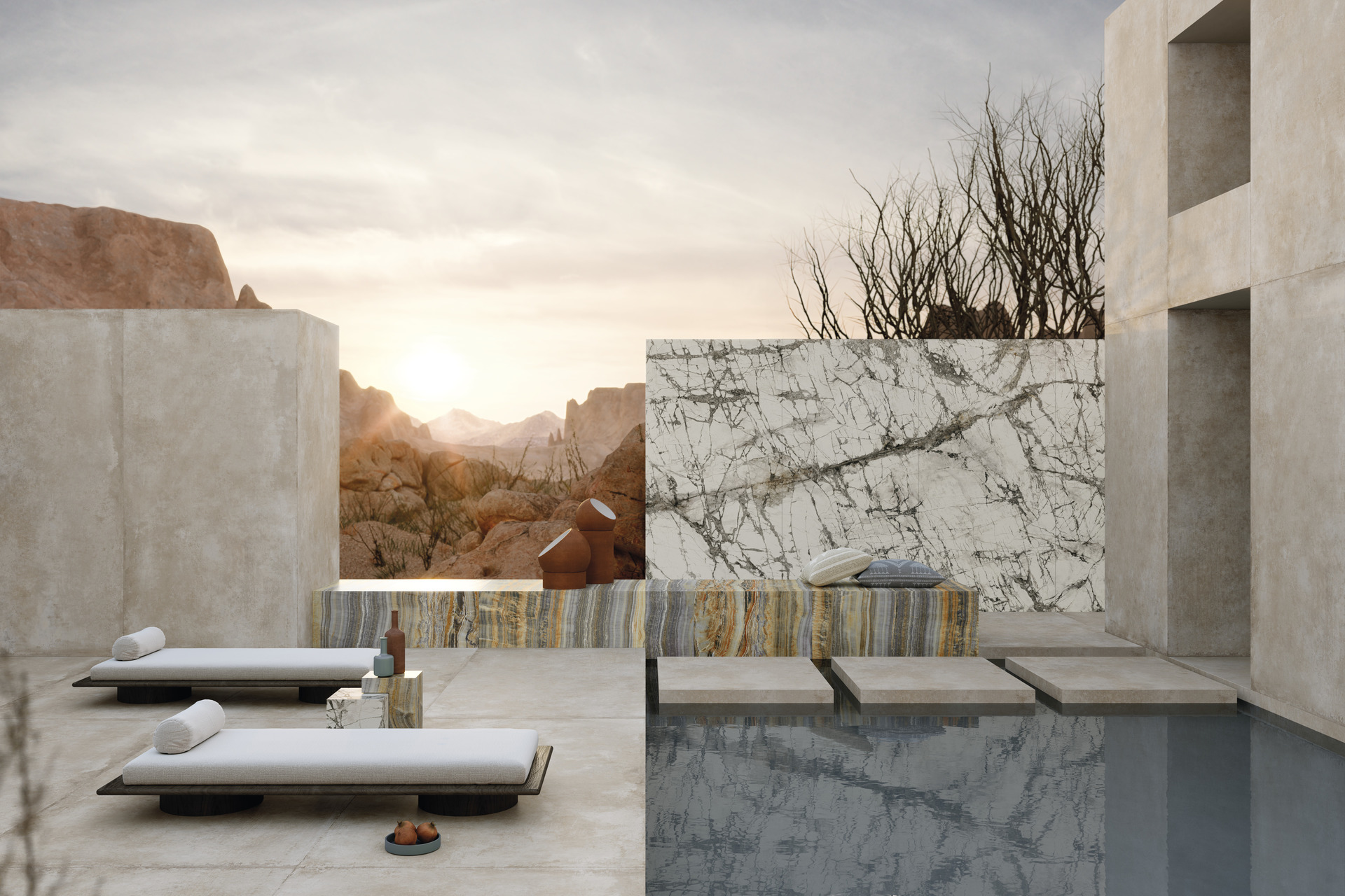 Marble and Granite Look Porcelain Tiles - ULTRA MARMI