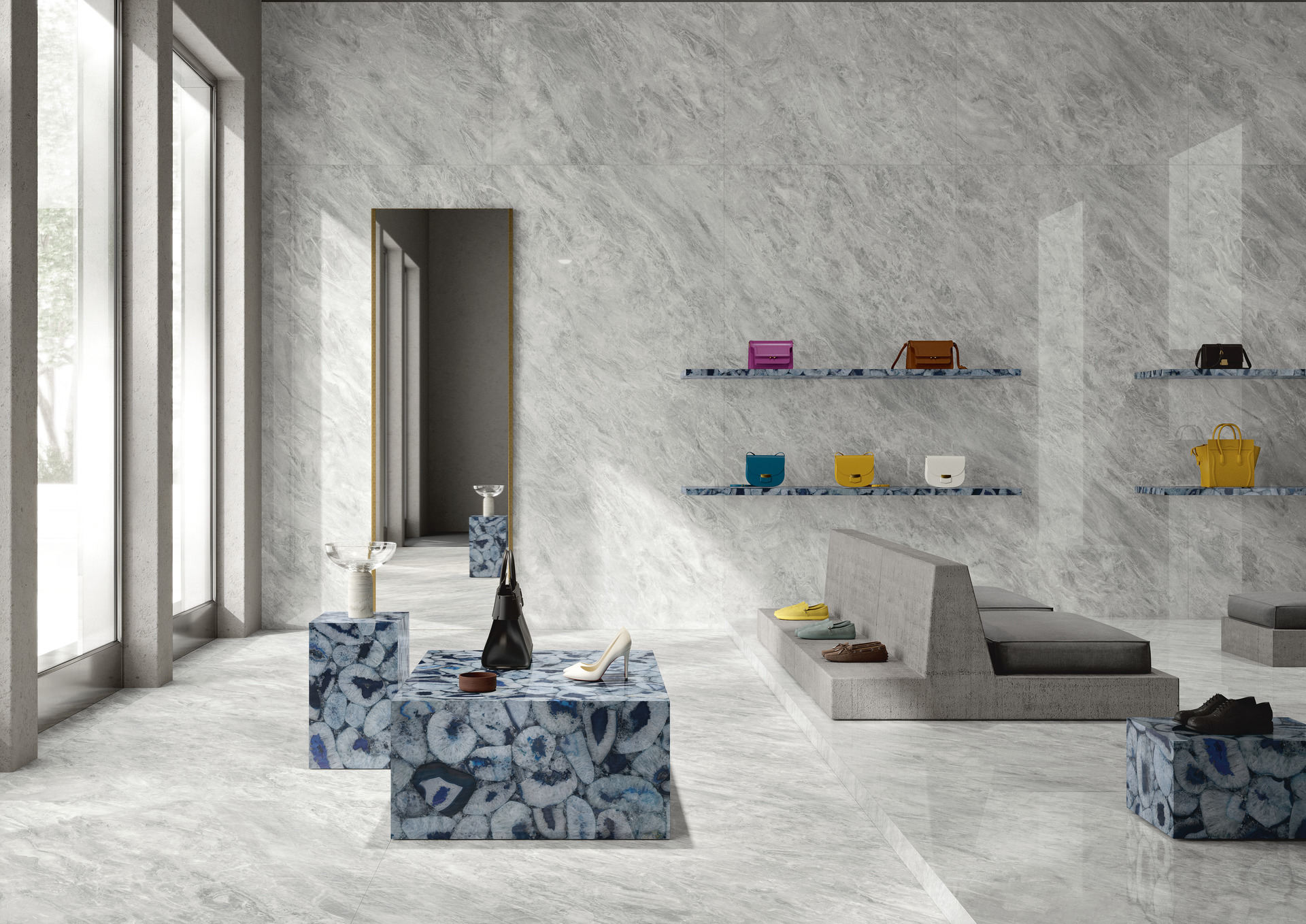 Marble and Granite Look Porcelain Tiles - ULTRA MARMI