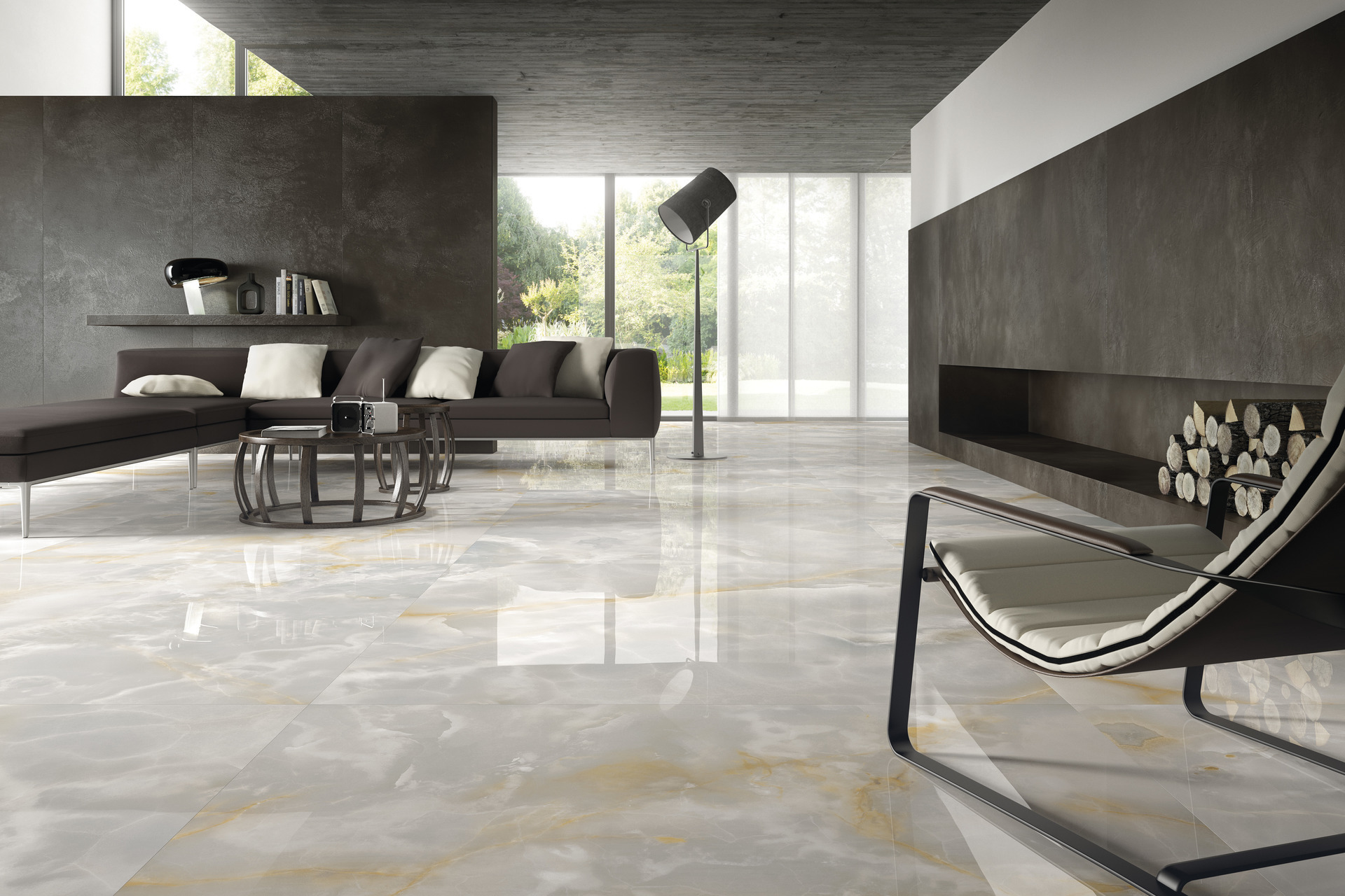 Marble and Granite Look Porcelain Tiles - ULTRA ONICI