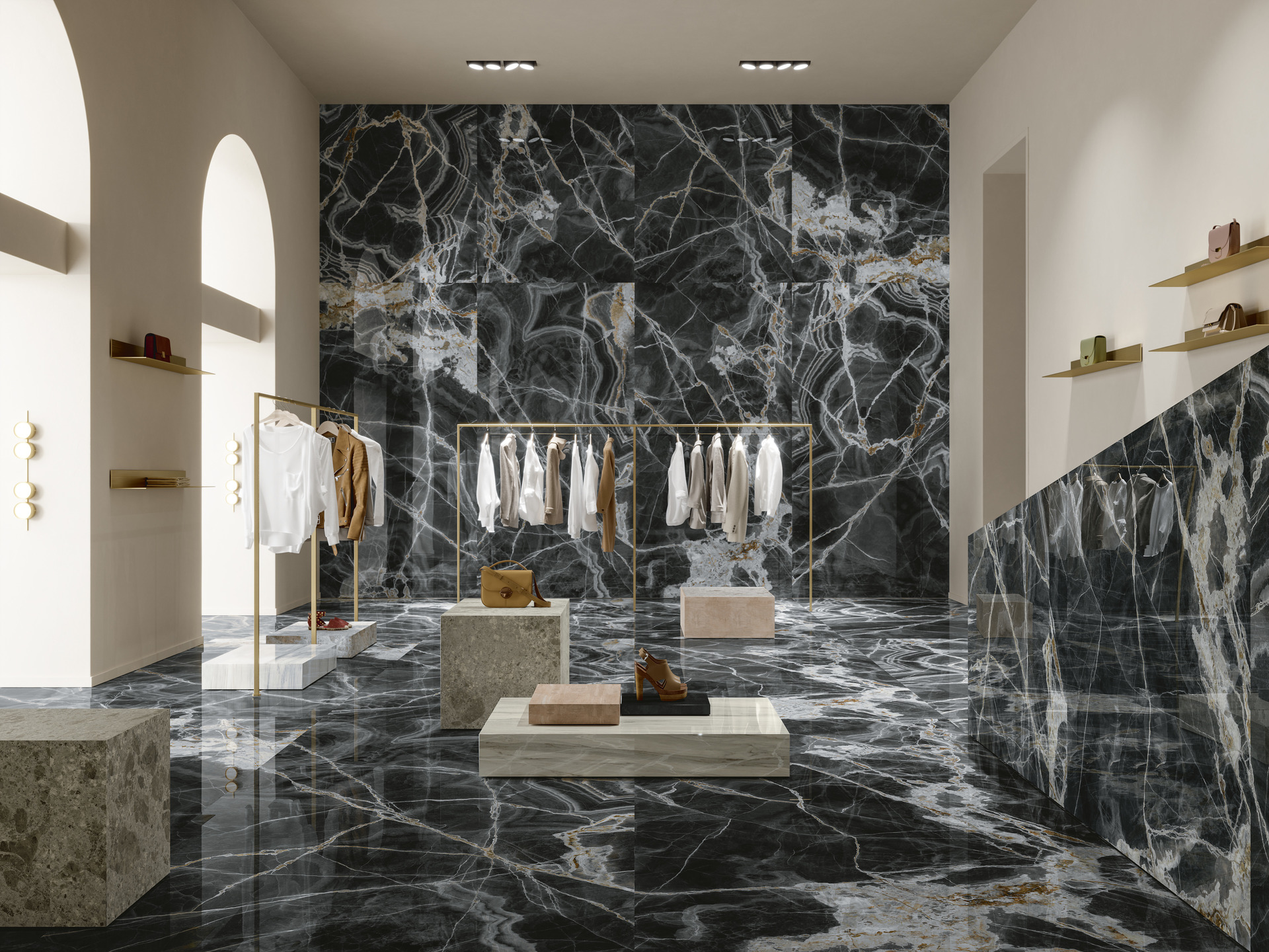 Marble and Granite Look Porcelain Tiles - ULTRA ONICI