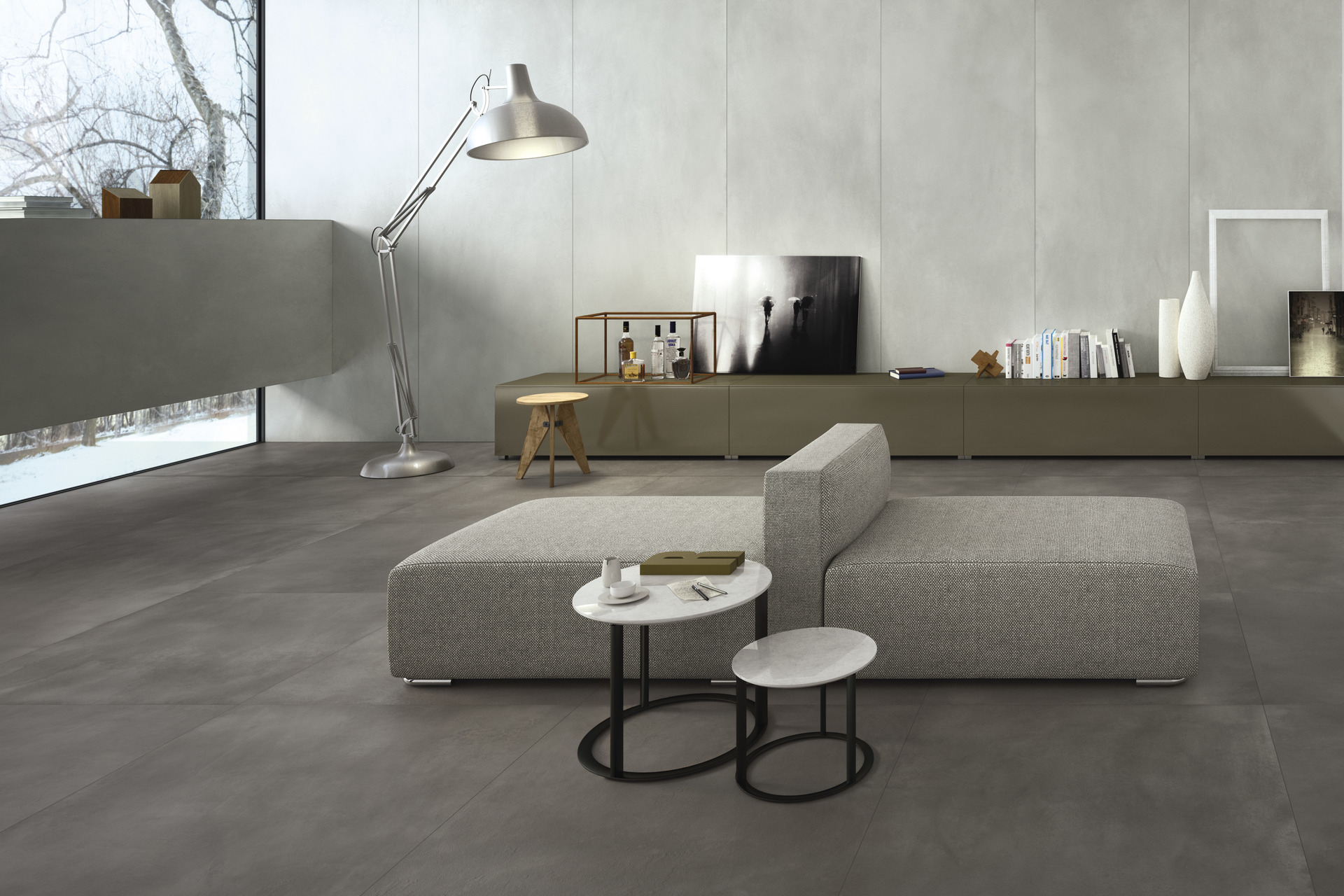 Cement Effect Porcelain Tiles - ULTRA RESINE