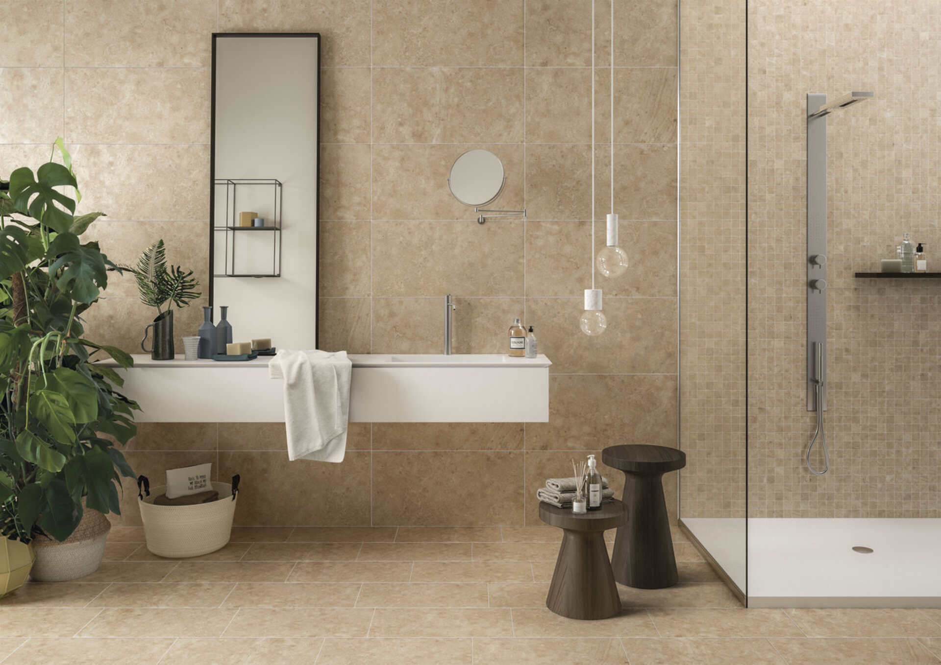 Stone Look Porcelain Tiles - SHELLSTONE
