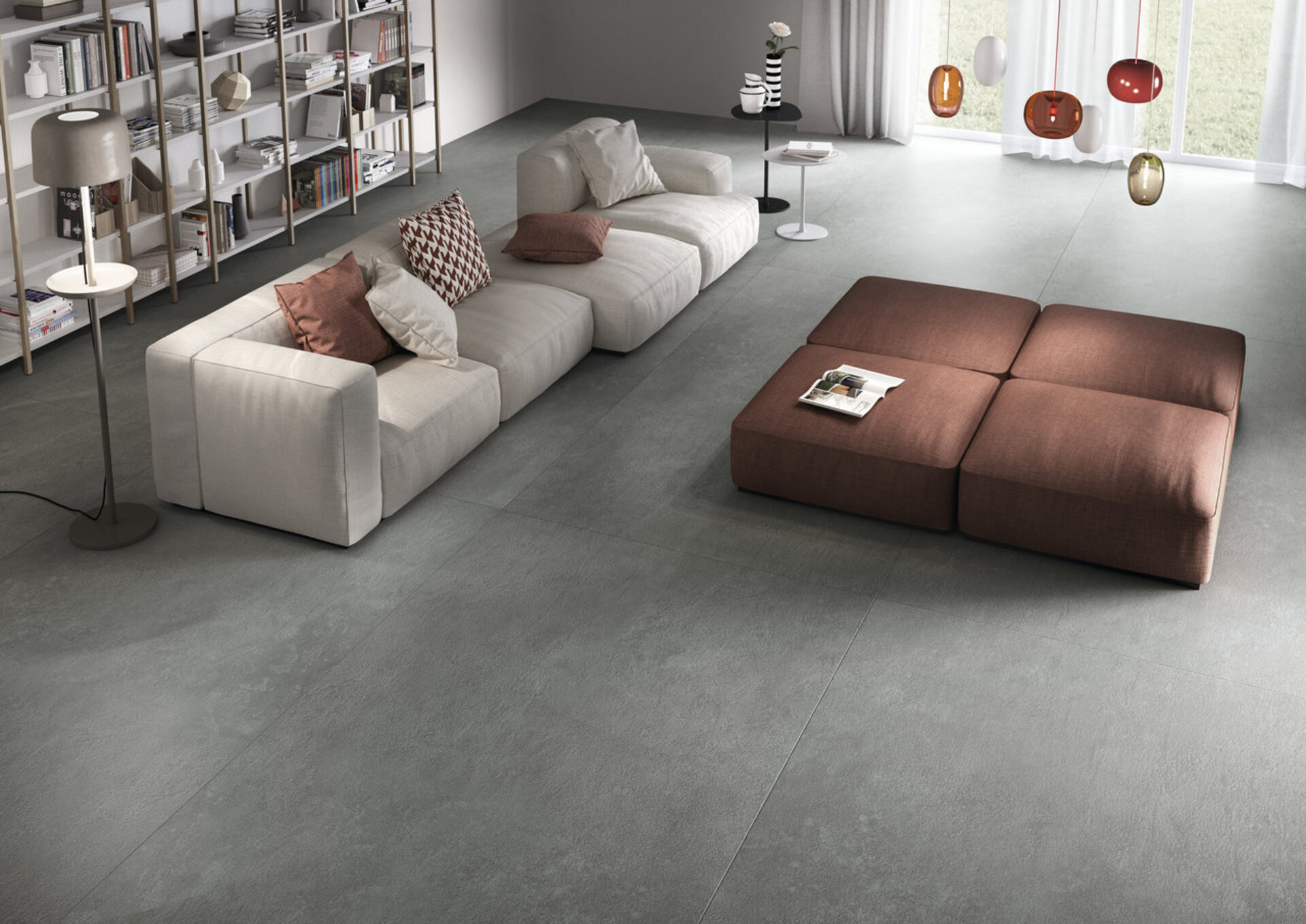 Cement Effect Porcelain Tiles - ASTER MAXIMUM