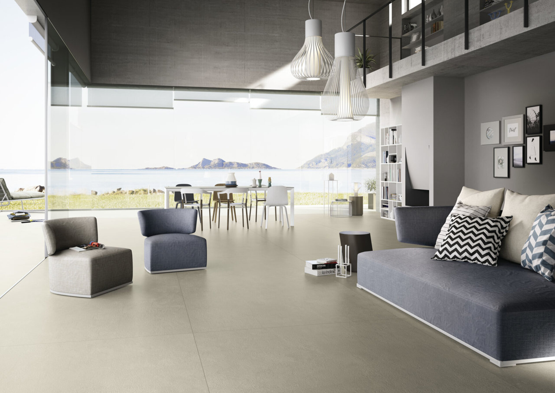 Cement Effect Porcelain Tiles - ASTER MAXIMUM
