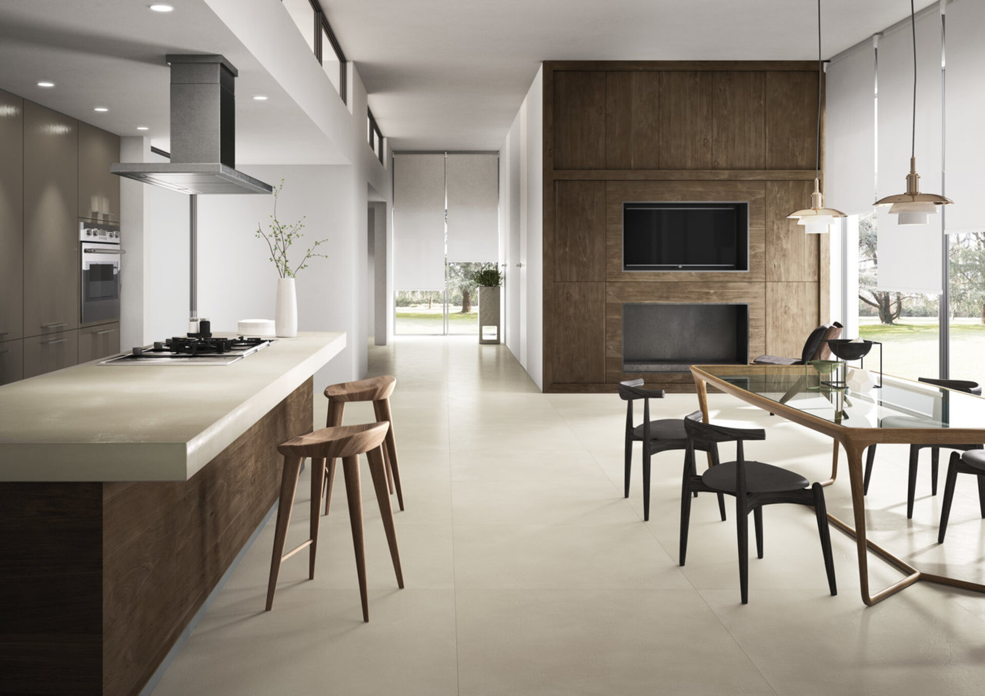 Cement Effect Porcelain Tiles - HQ.RESIN