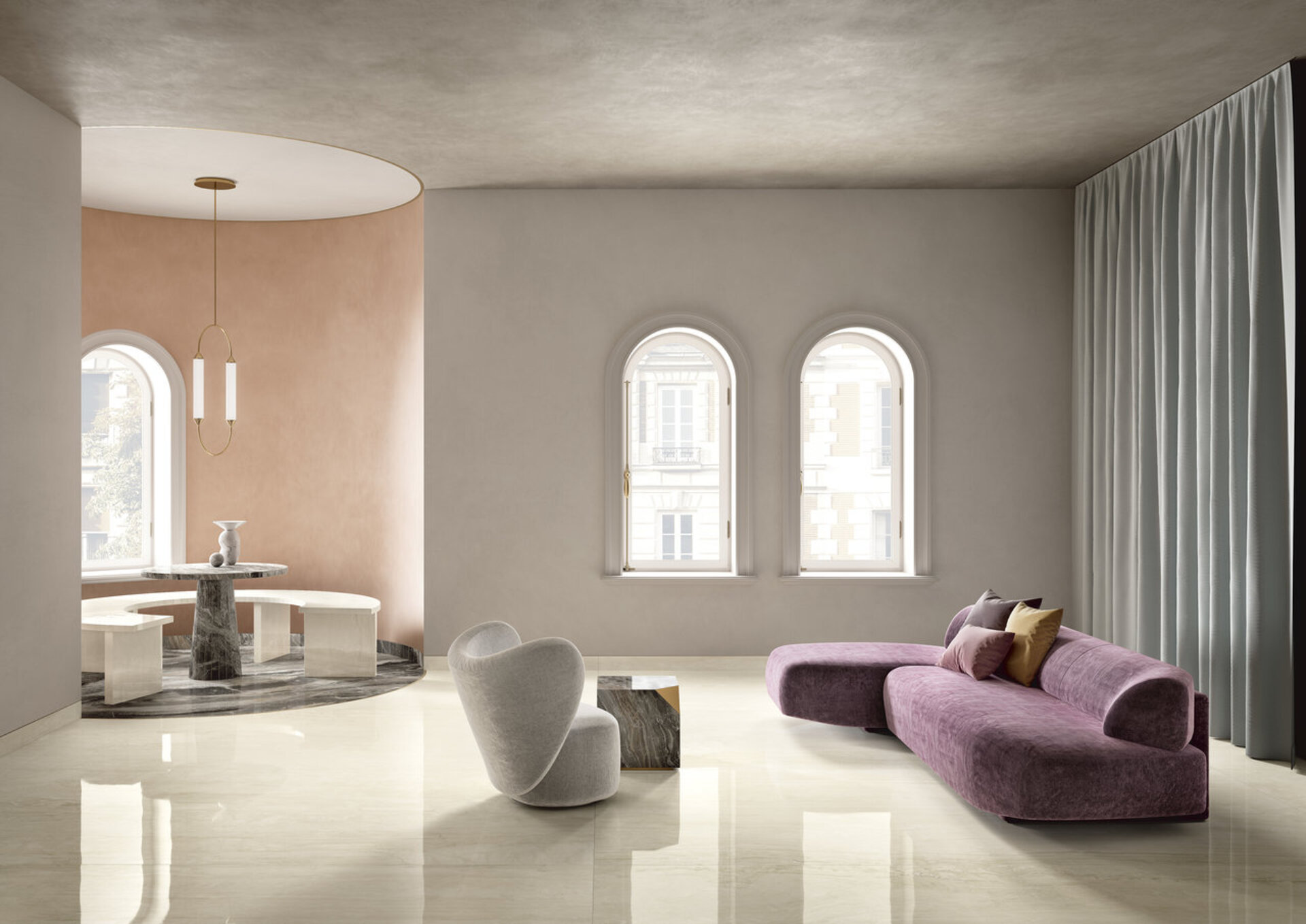 Marble and Granite Look Porcelain Tiles - MARMI MAXIMUM