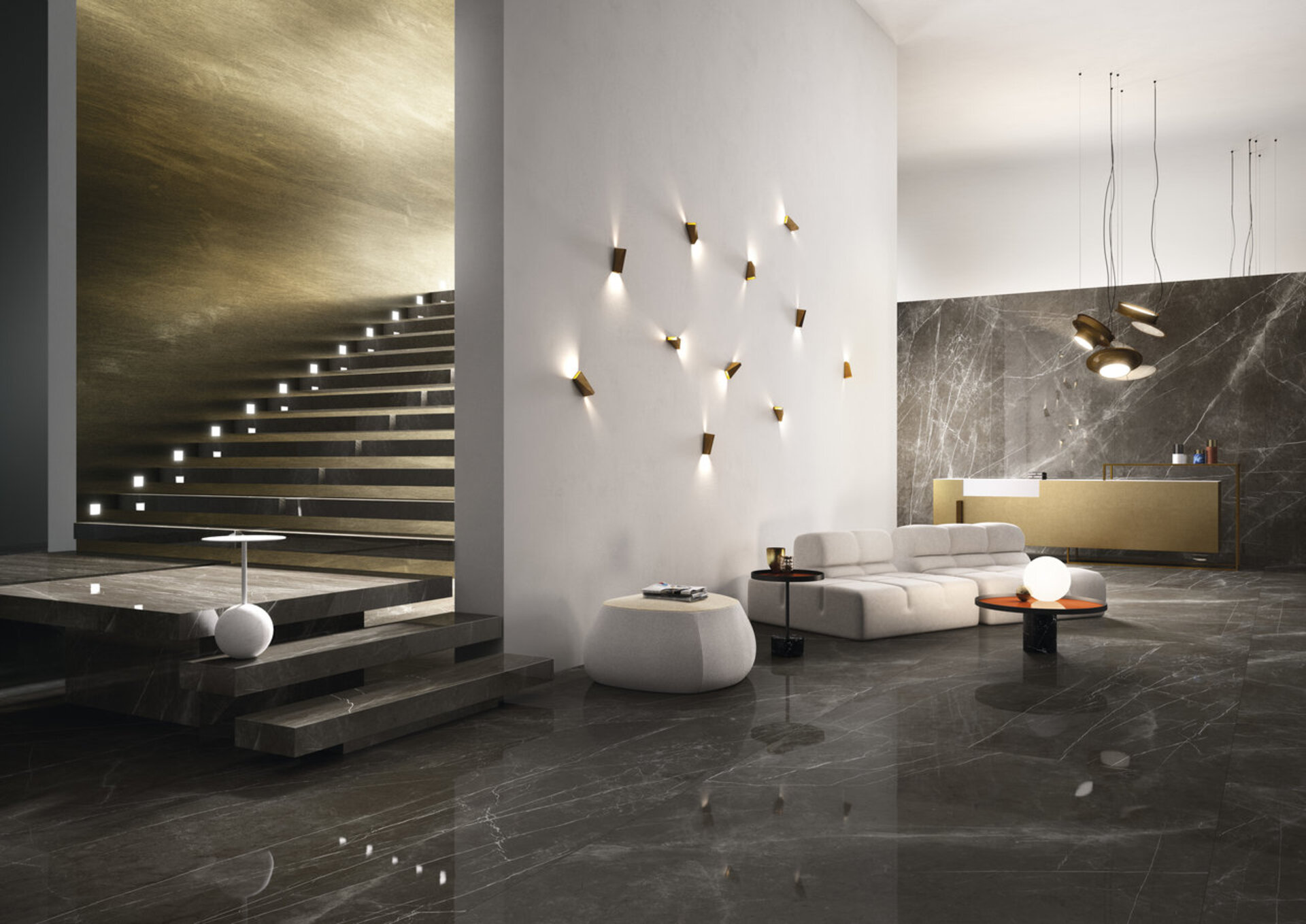 Marble and Granite Look Porcelain Tiles - MARMI MAXIMUM