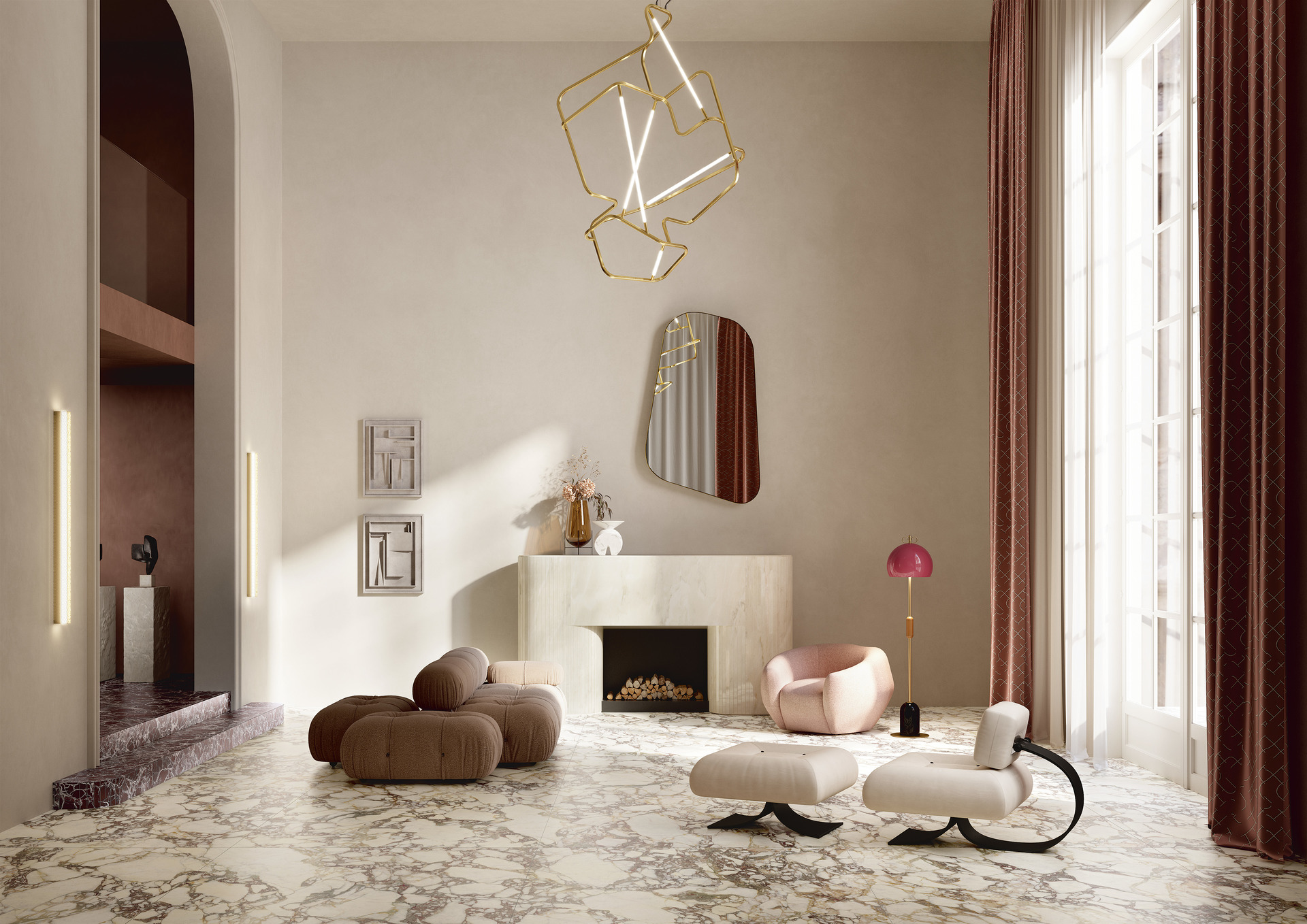 Marble and Granite Look Porcelain Tiles - MARMI MAXIMUM