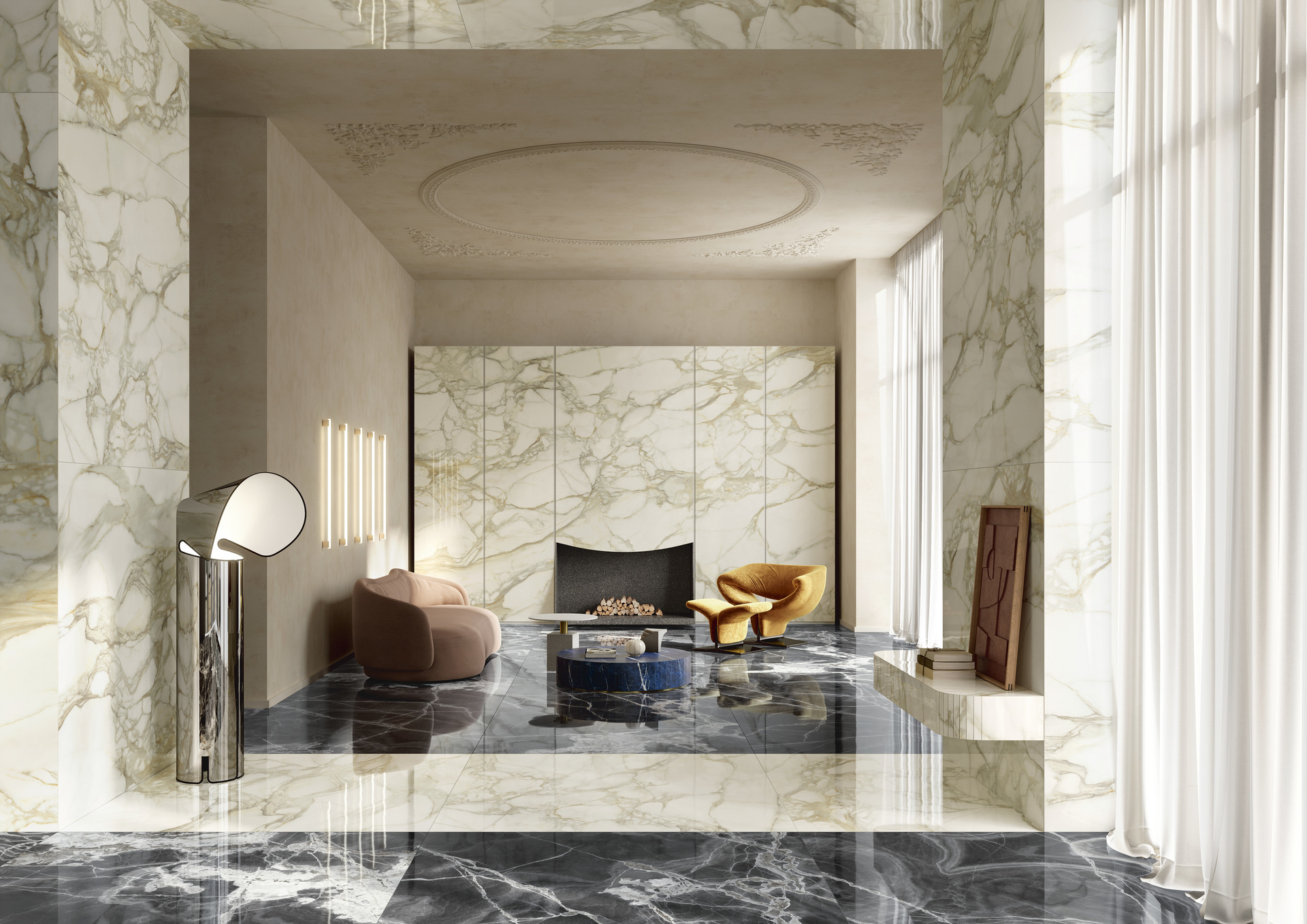 Marble and Granite Look Porcelain Tiles - MARMI MAXIMUM