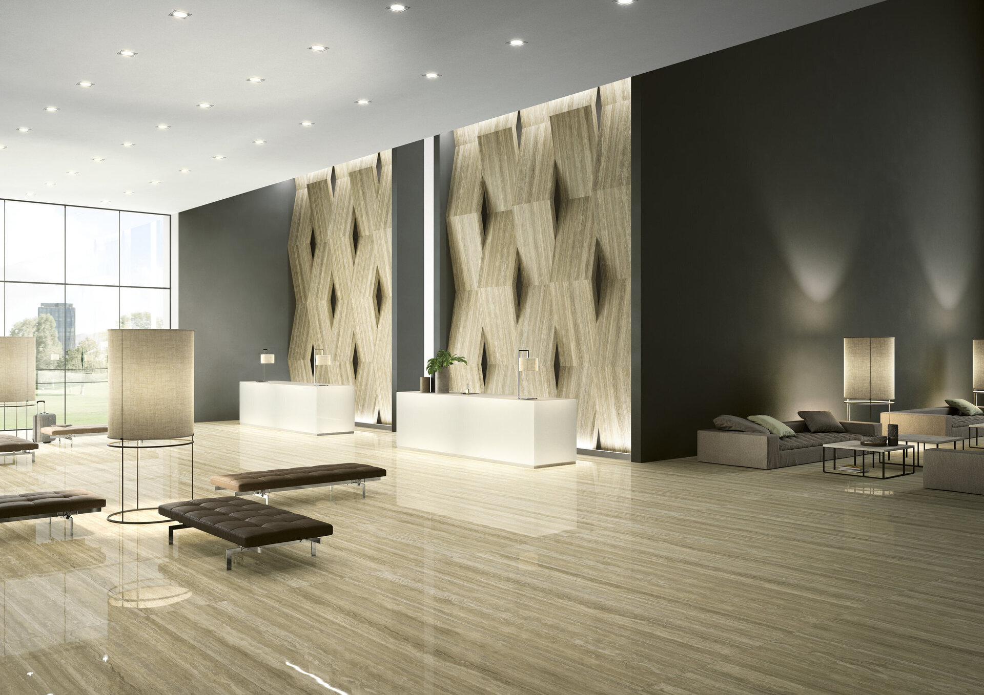 Marble and Granite Look Porcelain Tiles - MARMI MAXIMUM