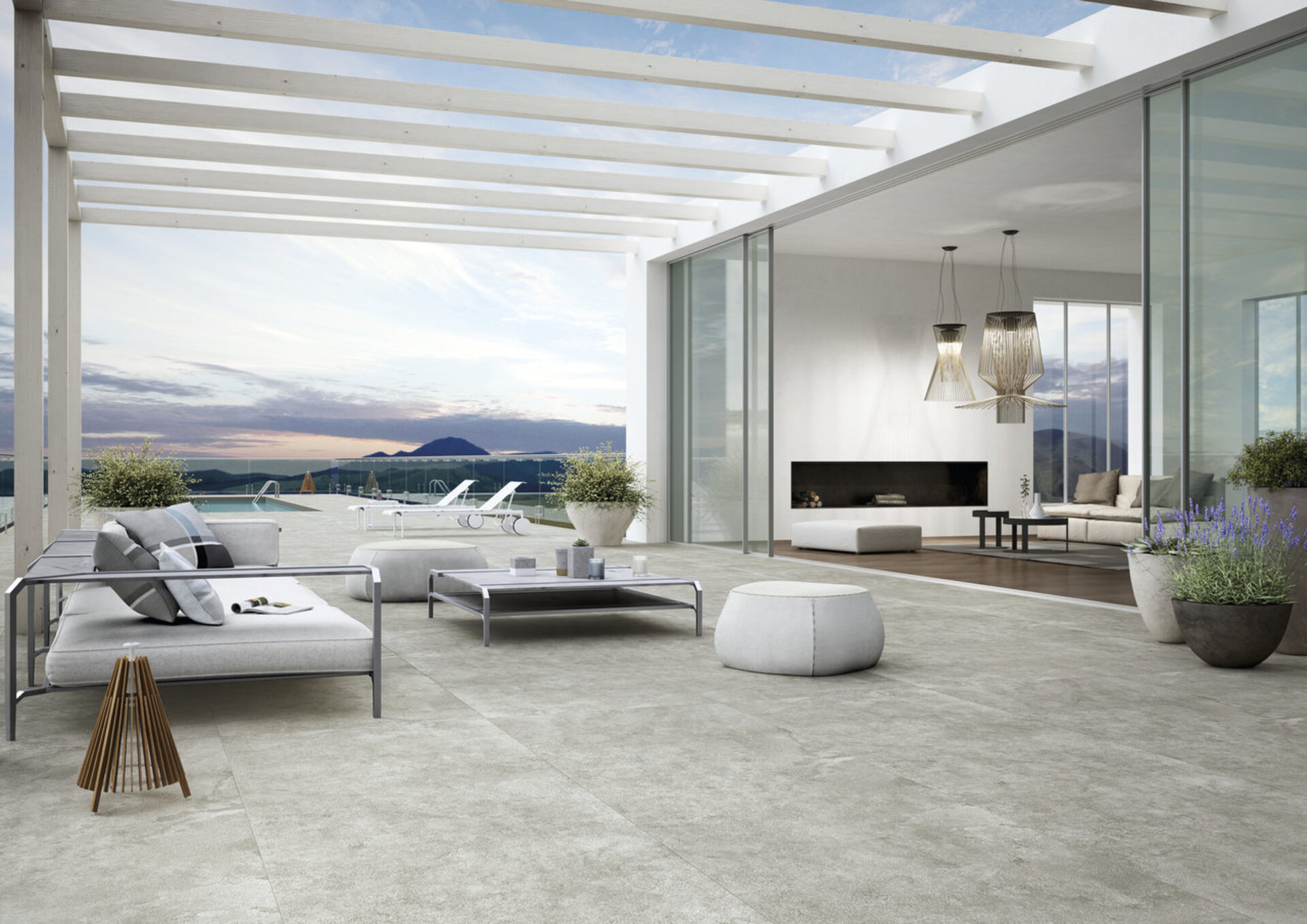Stone Look Porcelain Tiles - QUIETSTONES MAXIMUM