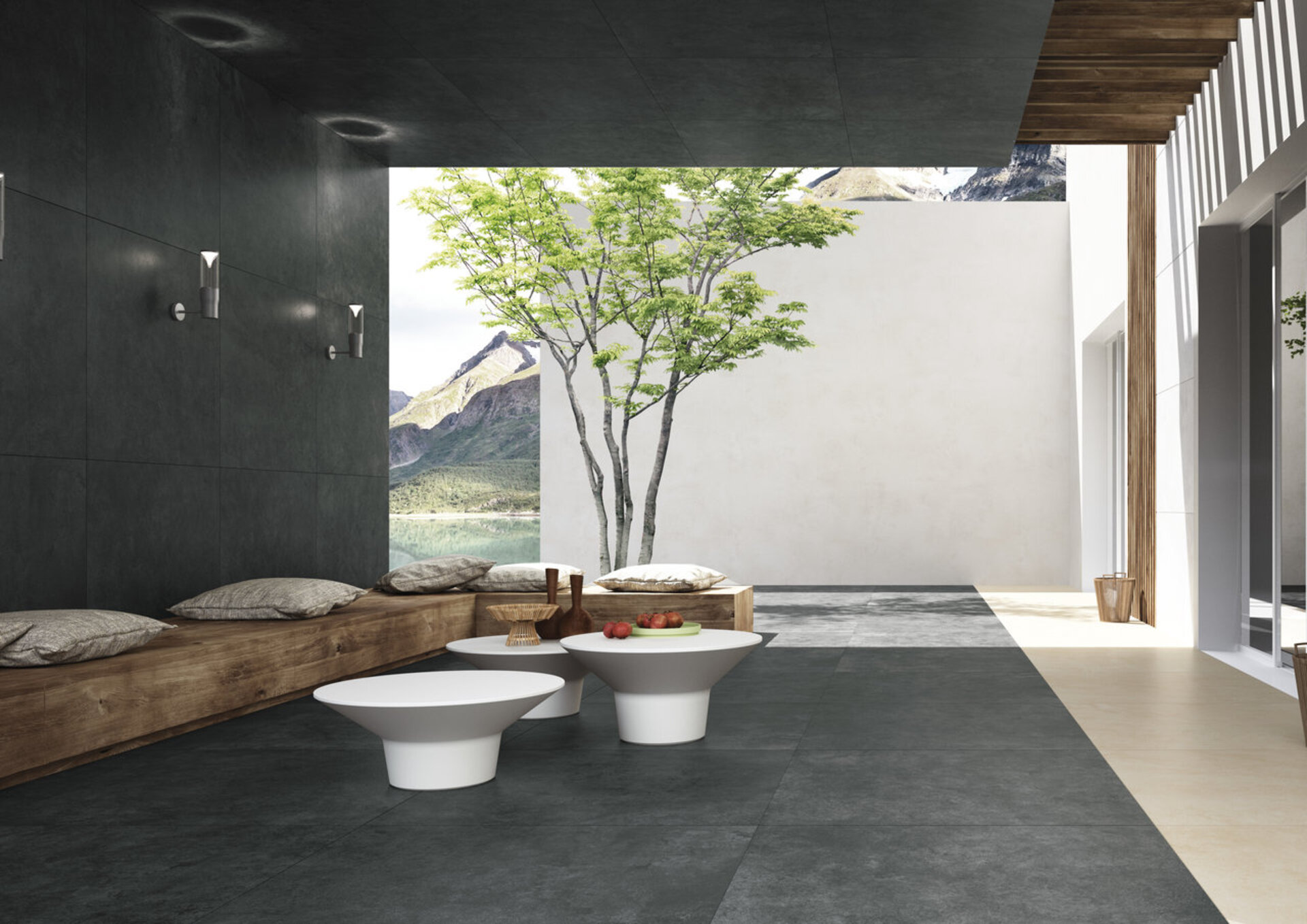Stone Look Porcelain Tiles - QUIETSTONES MAXIMUM