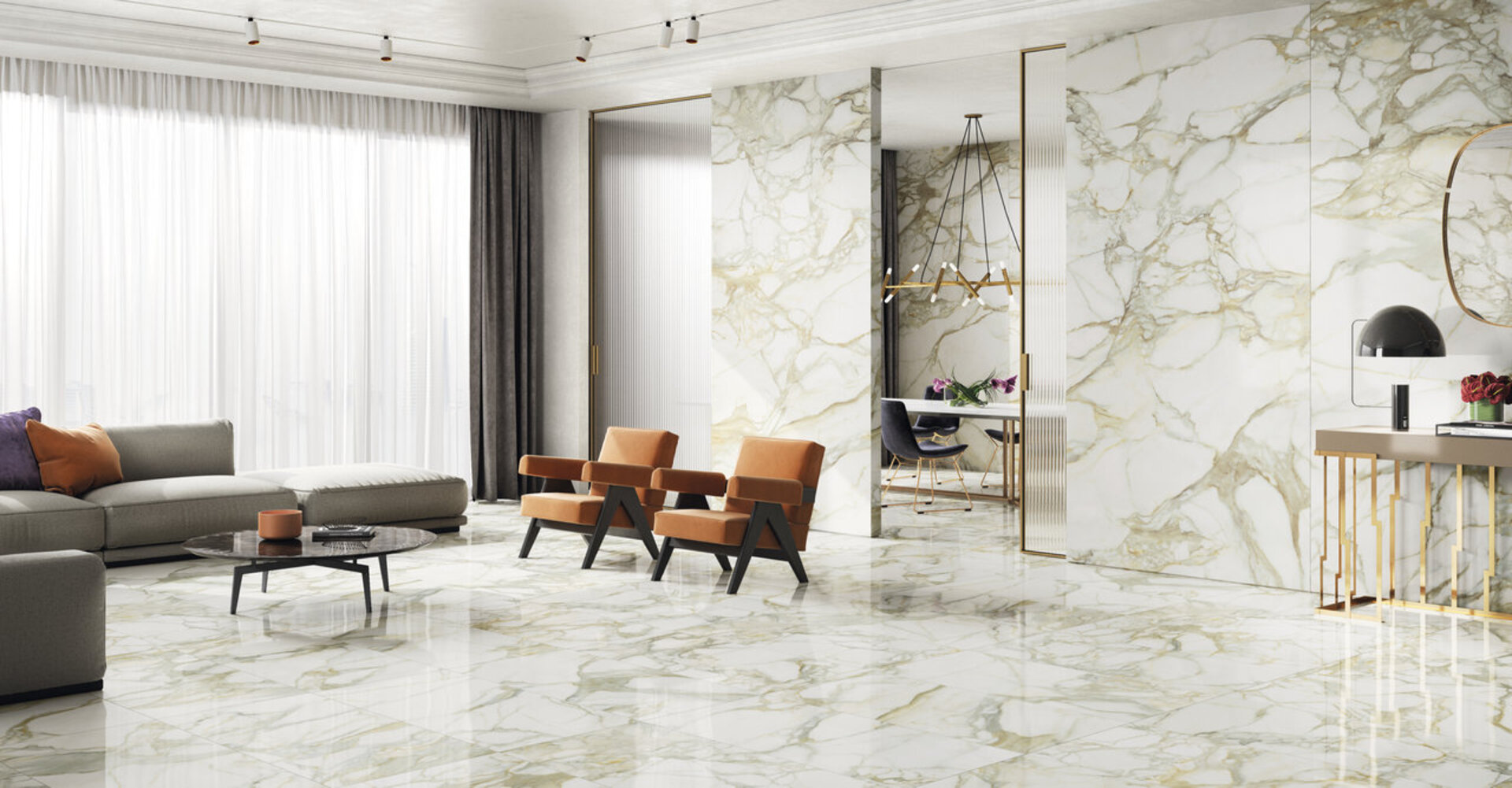 Marble and Granite Look Porcelain Tiles - SELECT