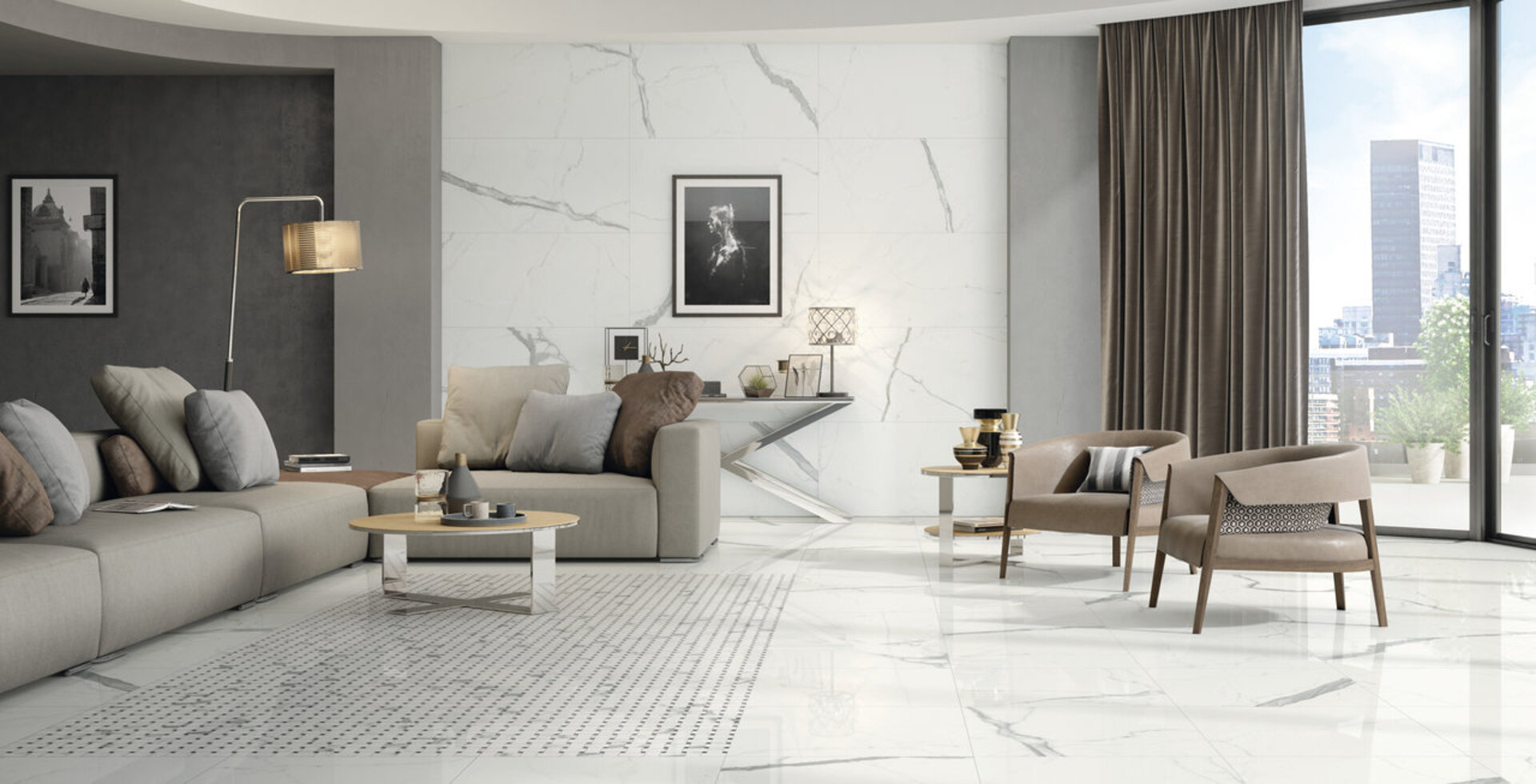 Marble and Granite Look Porcelain Tiles - SELECT