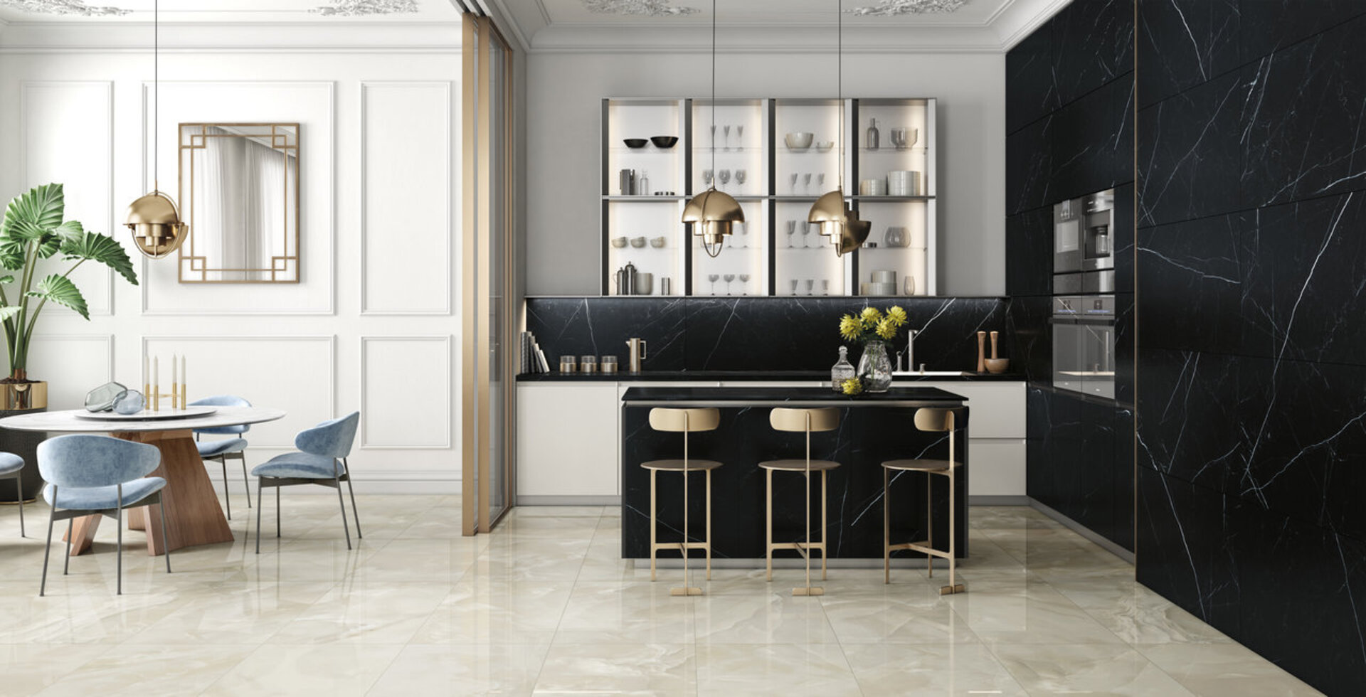 Marble and Granite Look Porcelain Tiles - SELECT