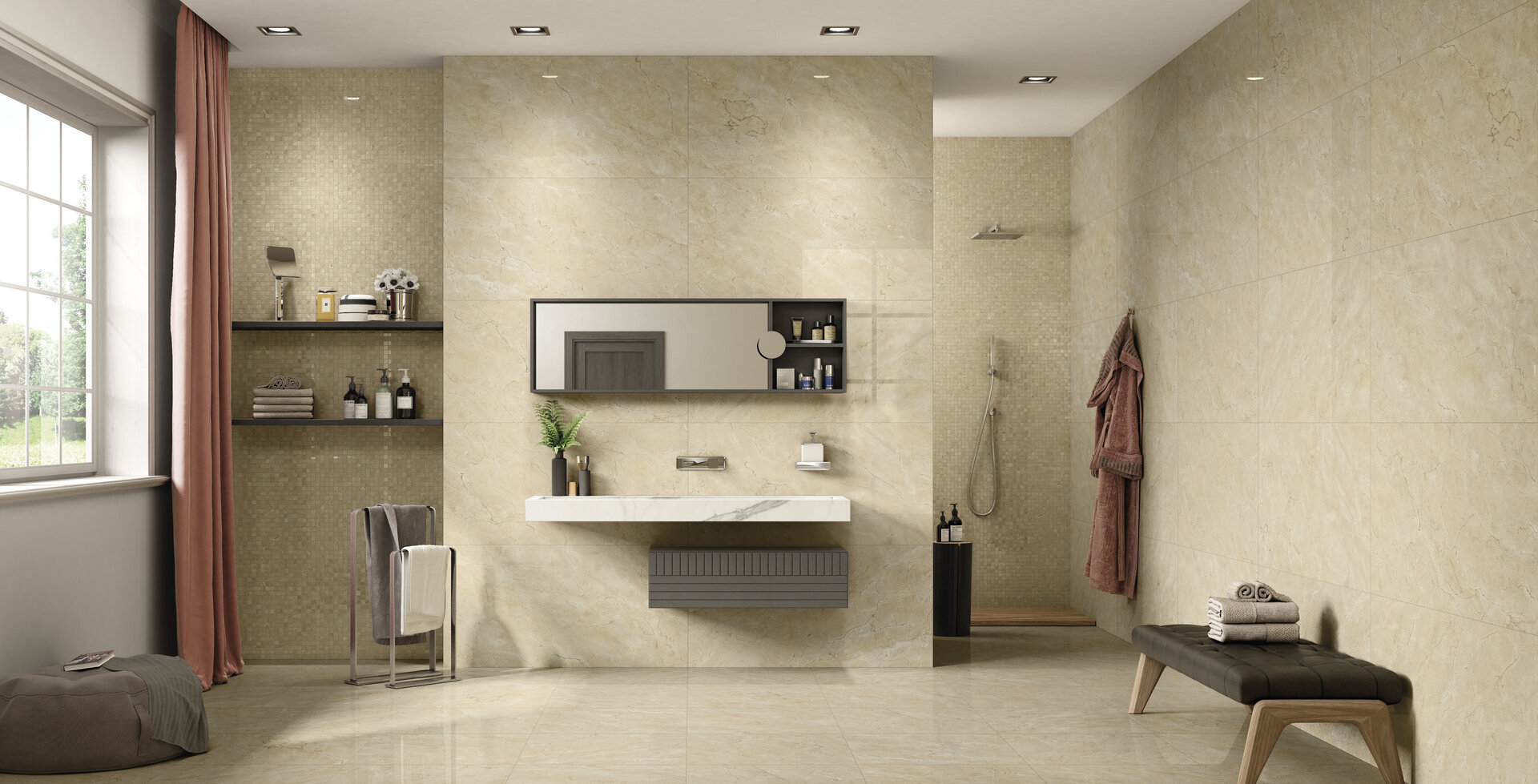 Marble and Granite Look Porcelain Tiles - SELECT