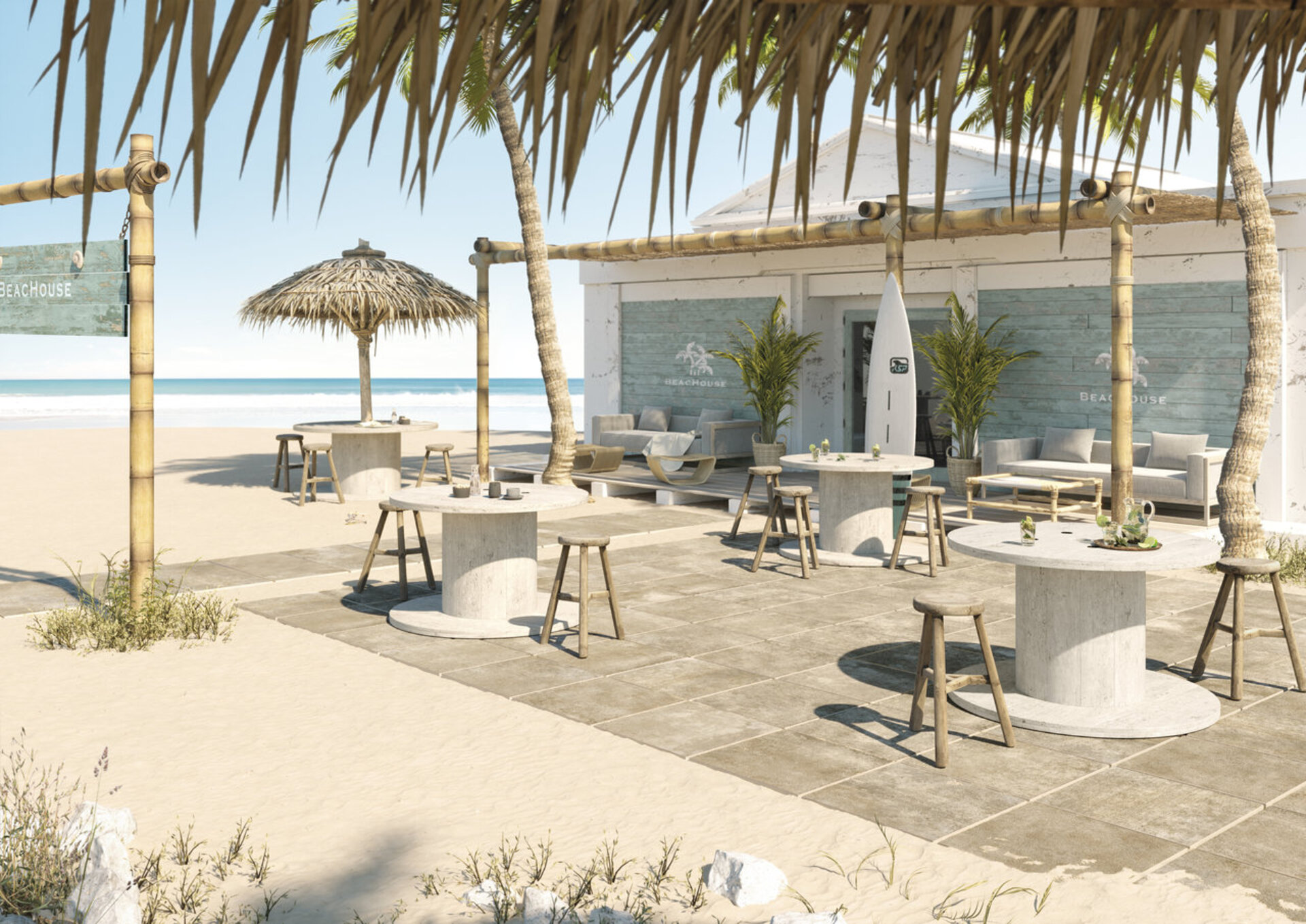 Cement Effect Porcelain Tiles - WALK ON