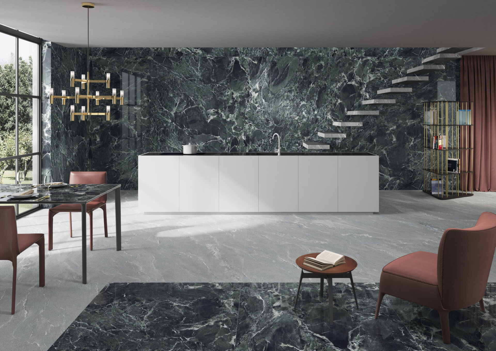 Stone Look Porcelain Tiles - H270