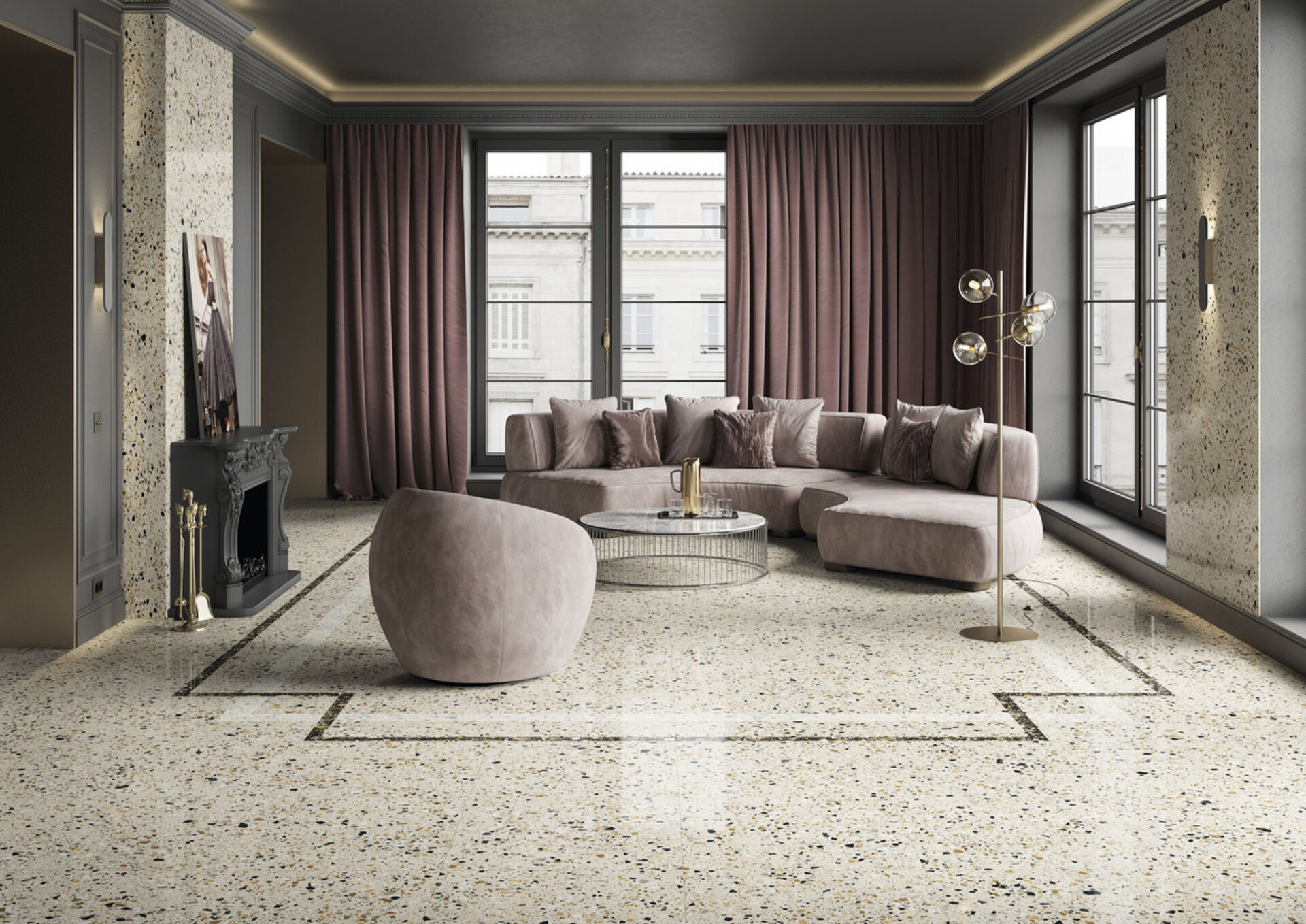 Stone Look Porcelain Tiles - H270