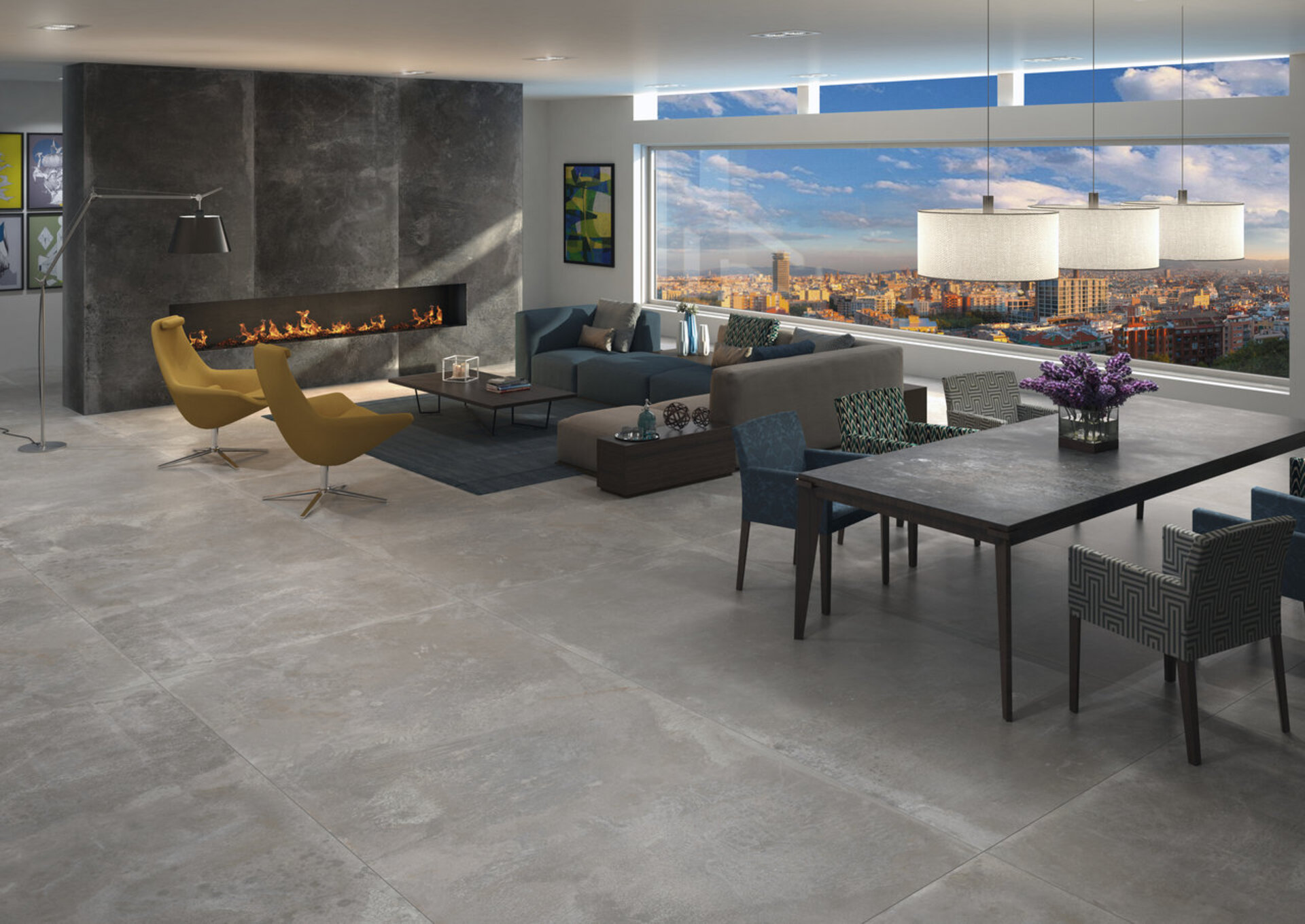 Metal Look Porcelain Tiles - IRON