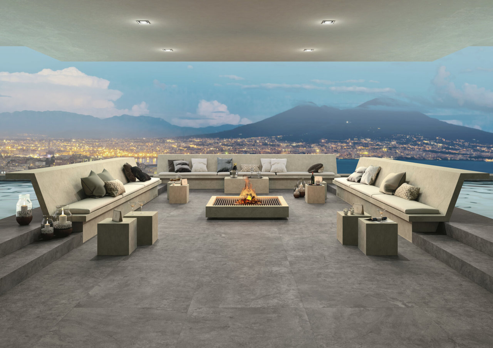 Stone Look Porcelain Tiles - LIMESTONE