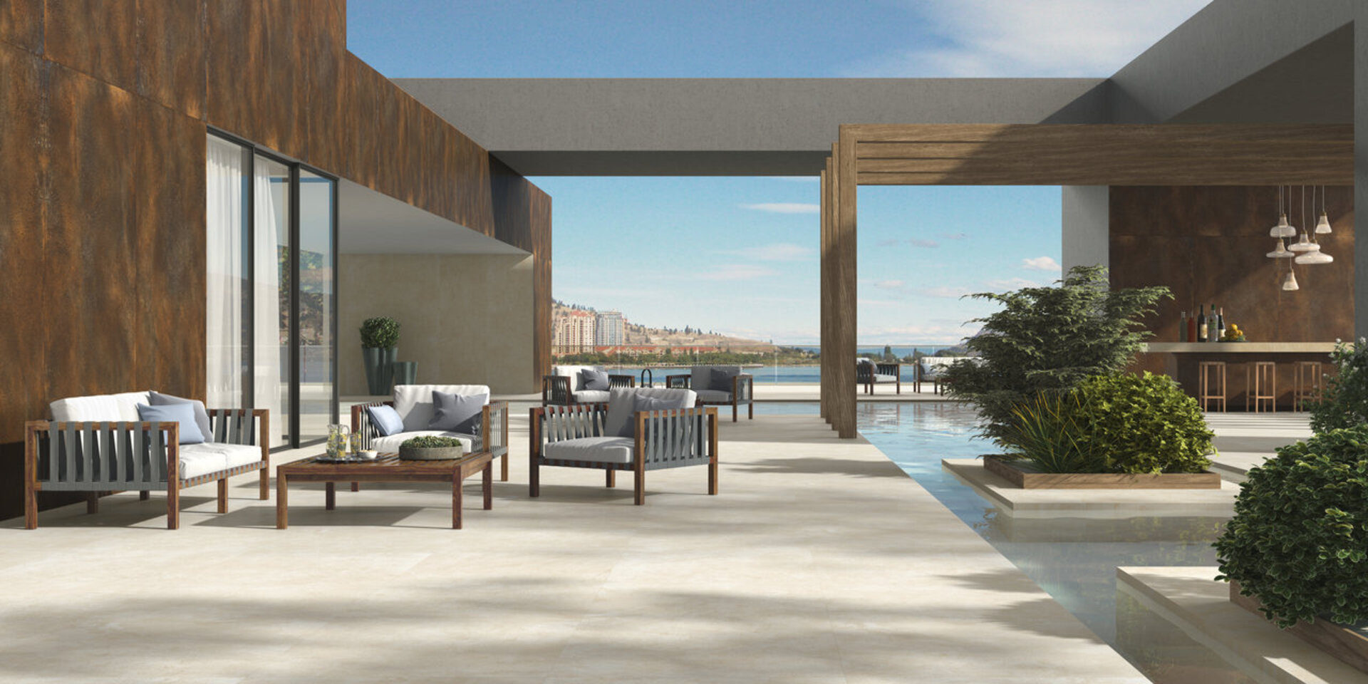 Stone Look Porcelain Tiles - LIMESTONE