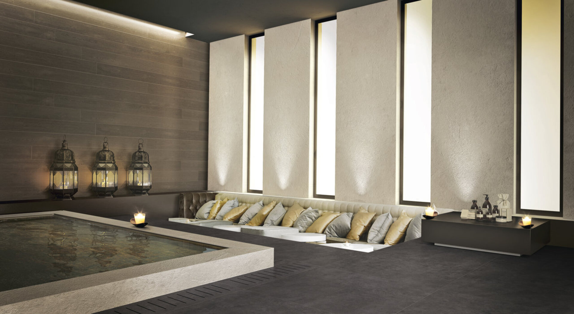Stone Look Porcelain Tiles - LIMESTONE