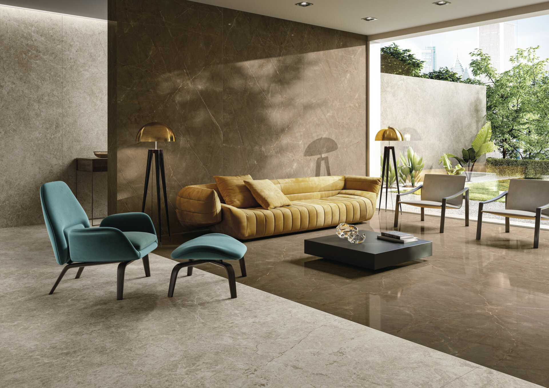 Marble and Granite Look Porcelain Tiles - MARMI