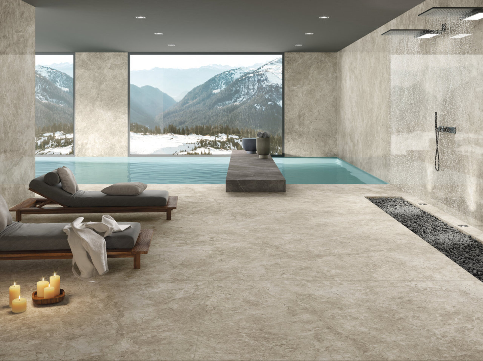 Marble and Granite Look Porcelain Tiles - MARMI