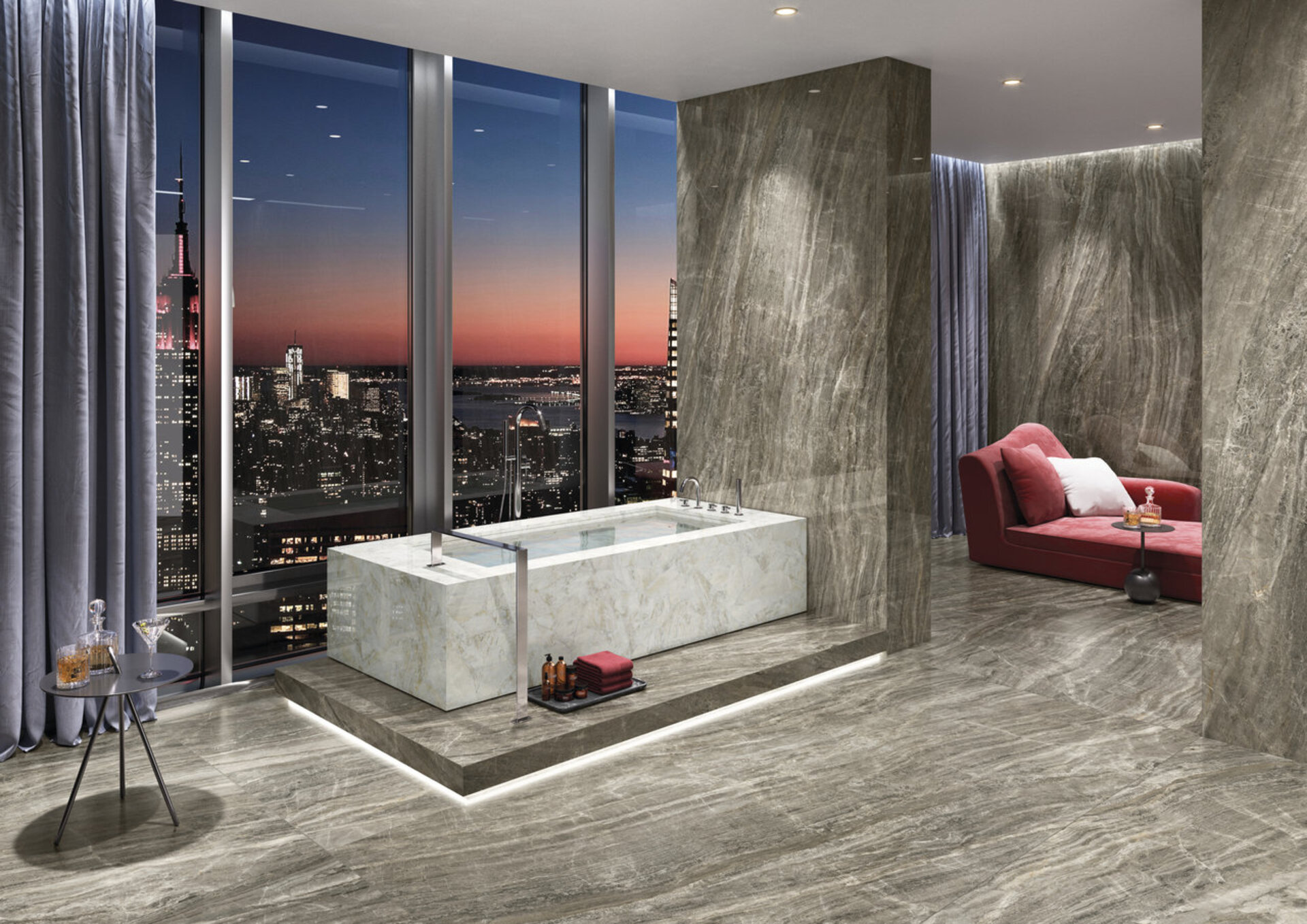 Marble and Granite Look Porcelain Tiles - MARMI