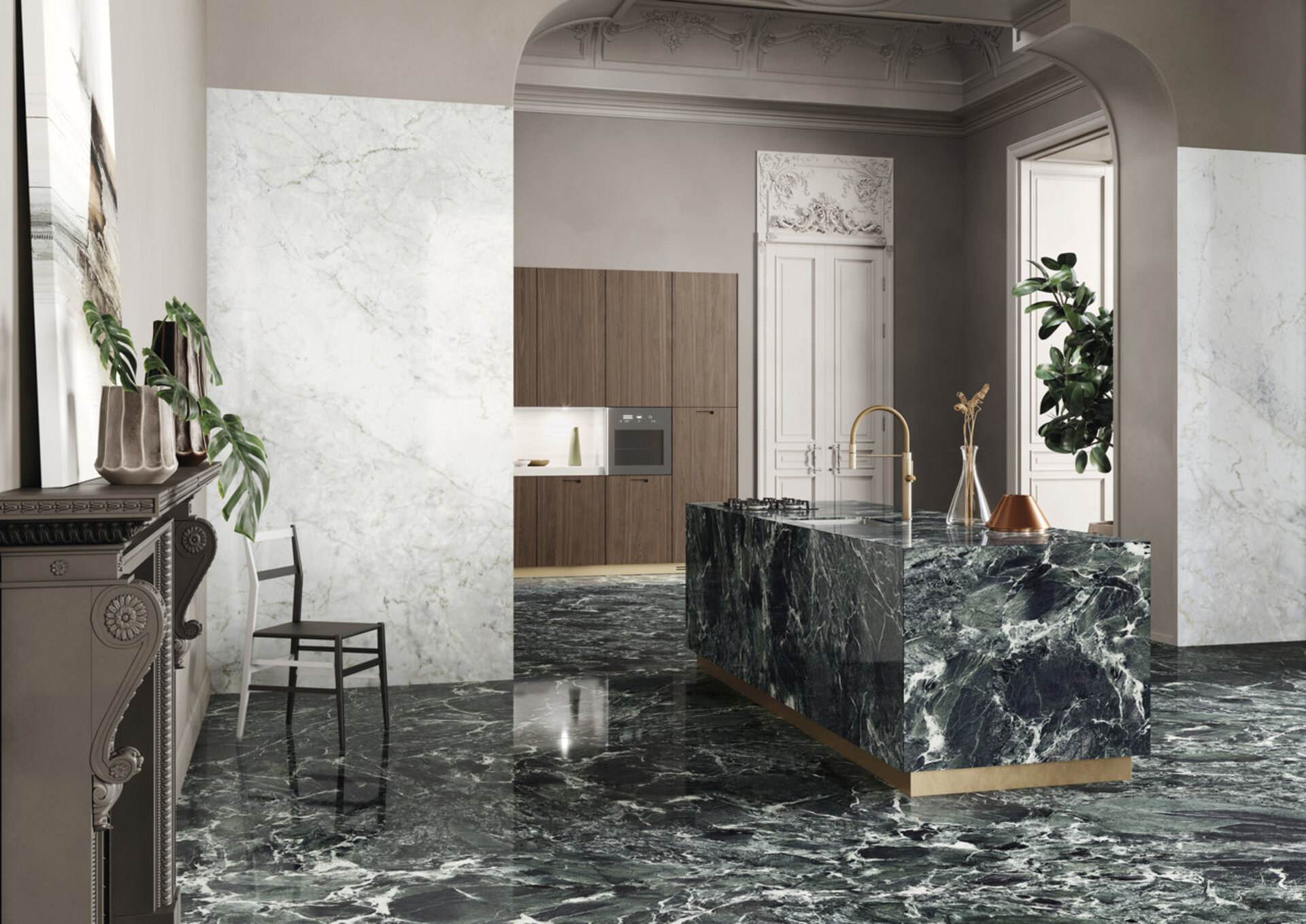 Marble and Granite Look Porcelain Tiles - MARMI