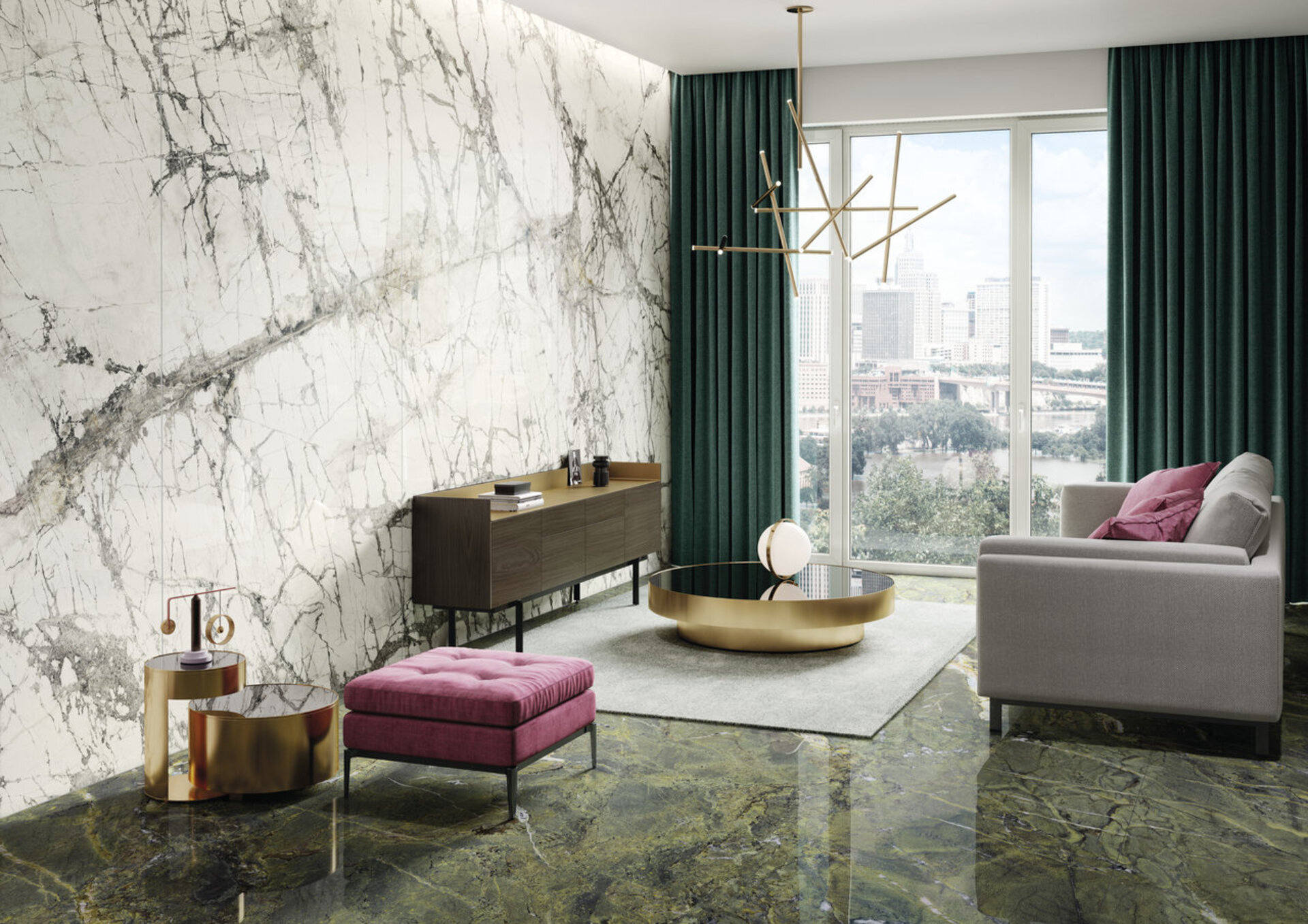 Marble and Granite Look Porcelain Tiles - MARMI