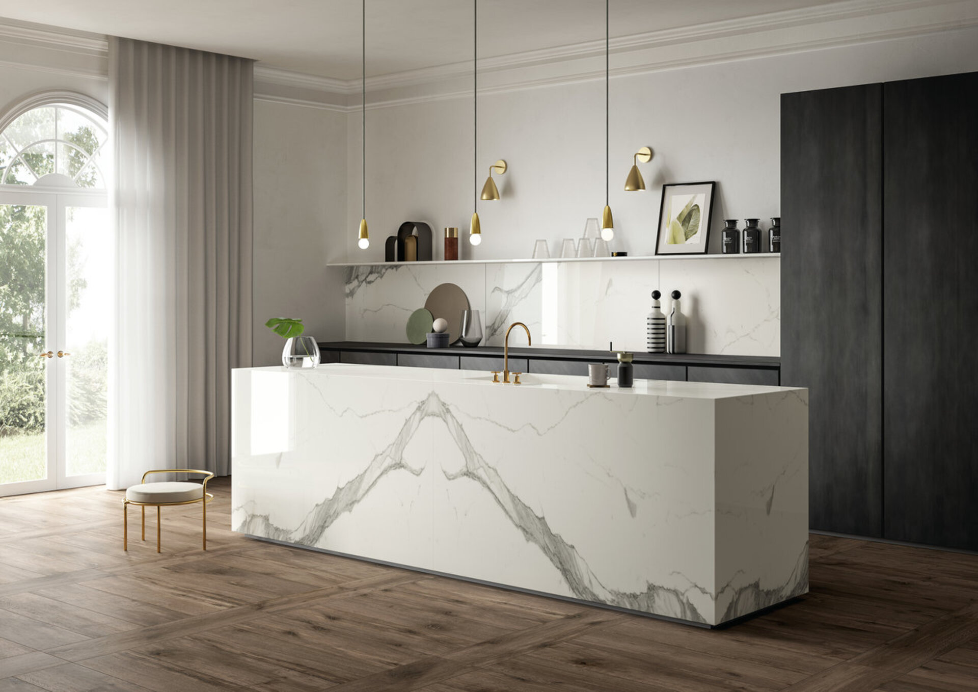 Marble and Granite Look Porcelain Tiles - MARMI