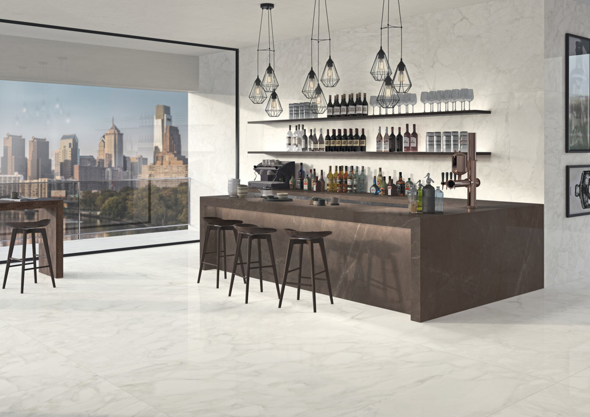 Marble and Granite Look Porcelain Tiles - MARMI