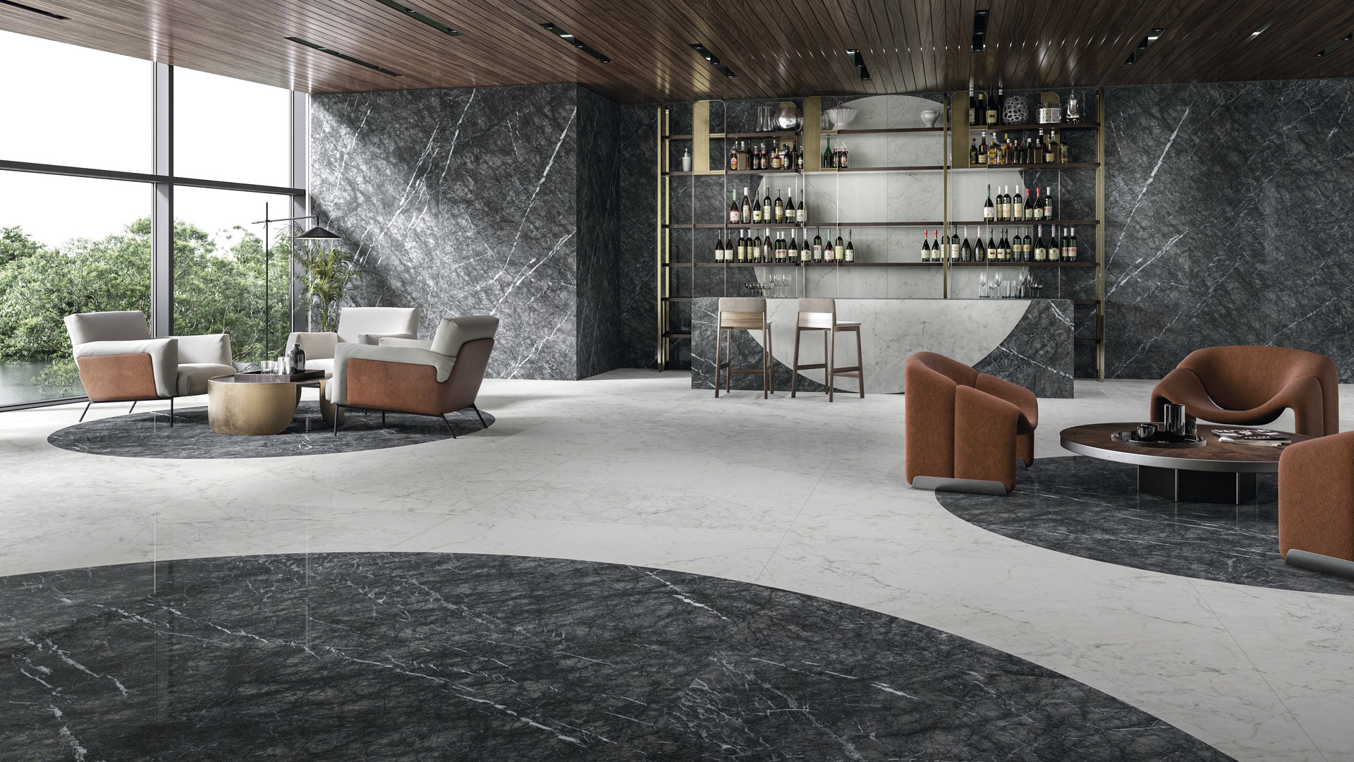 Marble and Granite Look Porcelain Tiles - MARMI