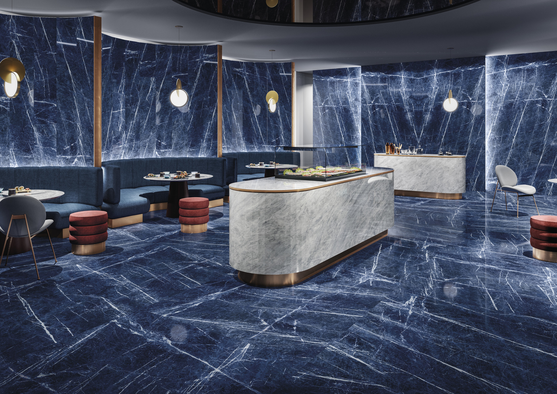 Marble and Granite Look Porcelain Tiles - MARMI