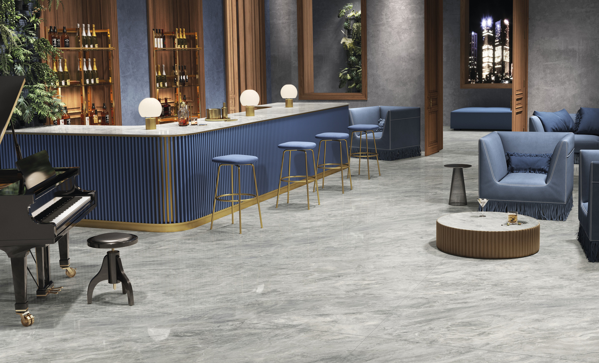 Marble and Granite Look Porcelain Tiles - MARMI