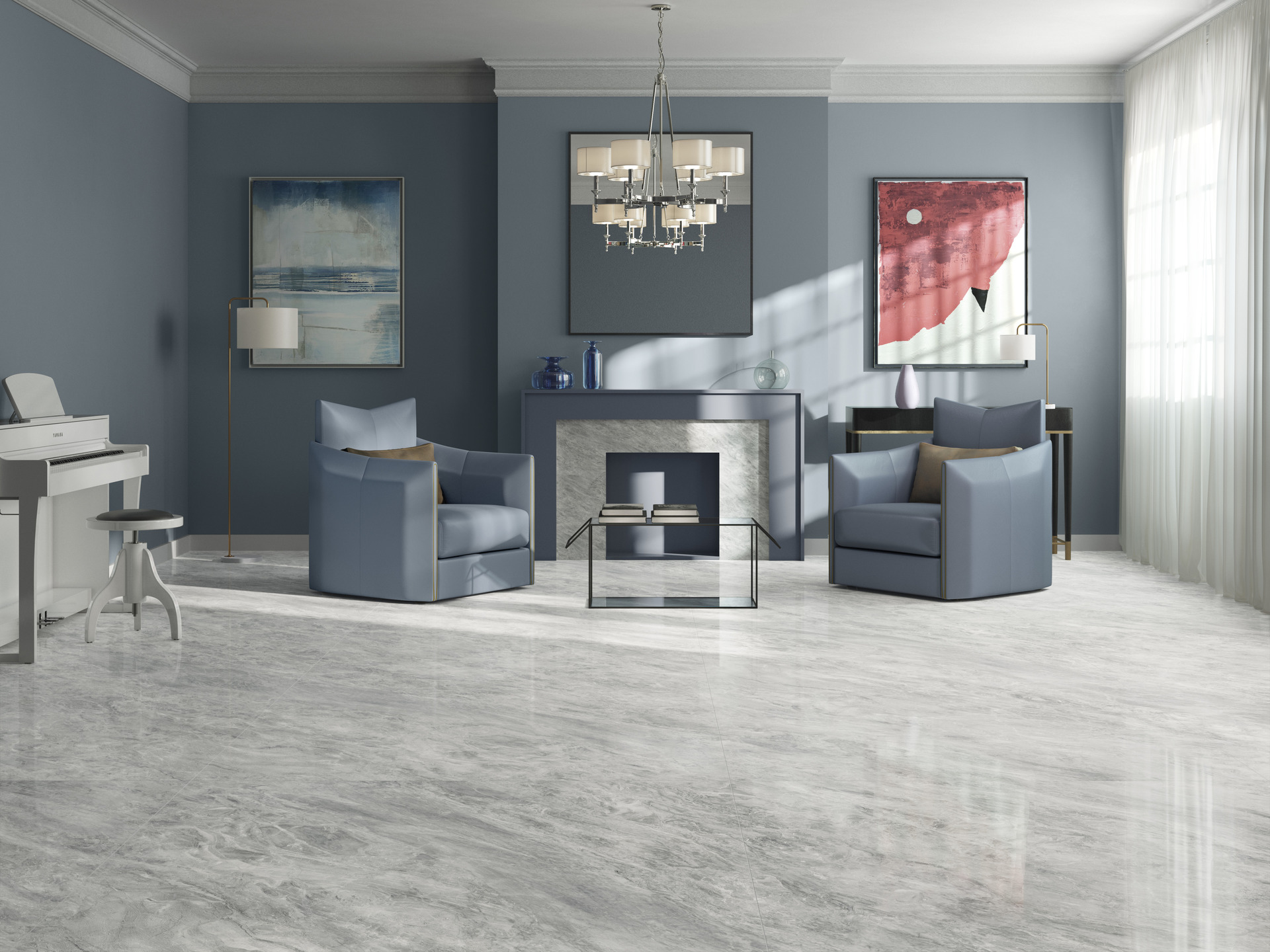 Marble and Granite Look Porcelain Tiles - MARMI