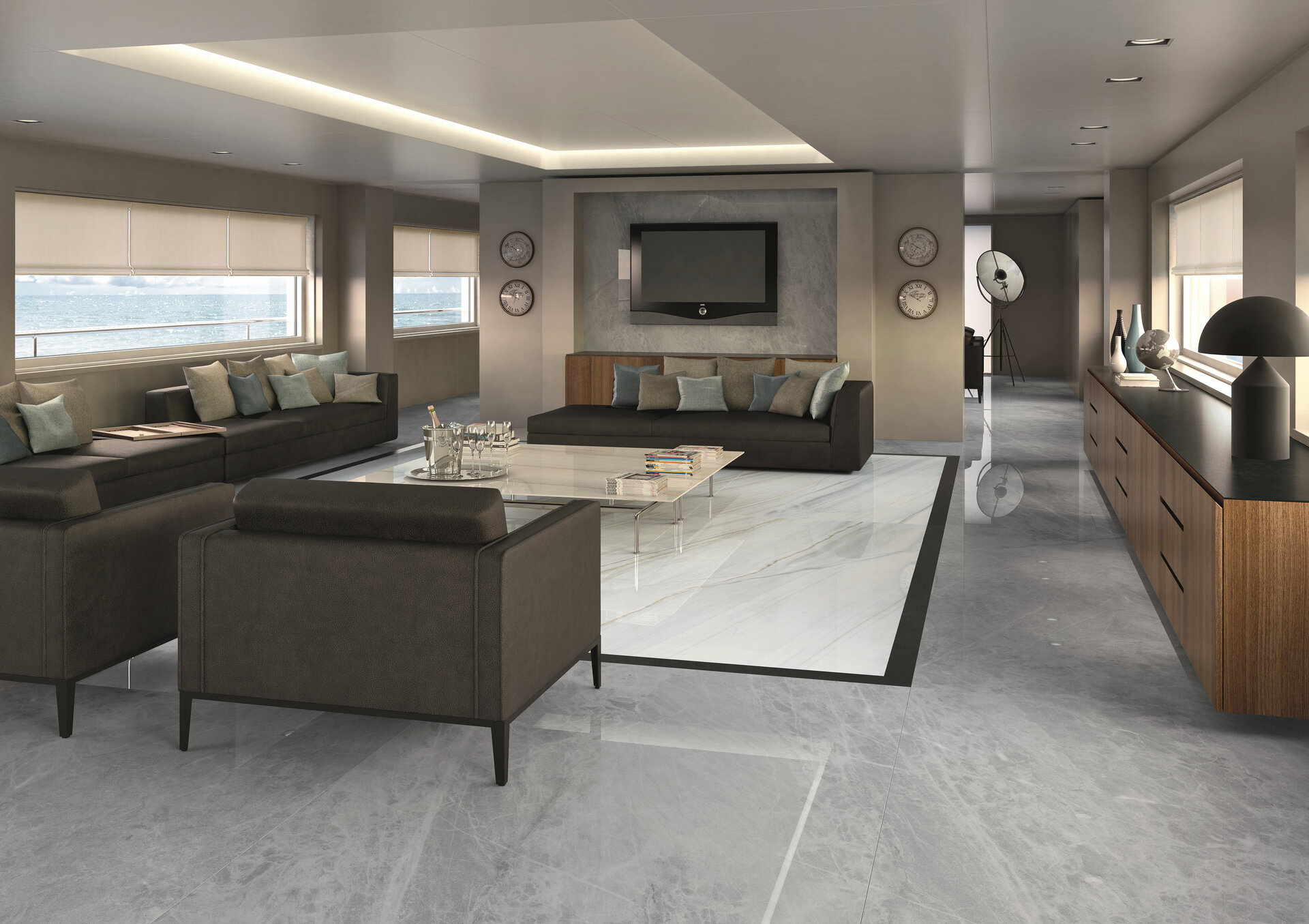 Marble and Granite Look Porcelain Tiles - MARMI