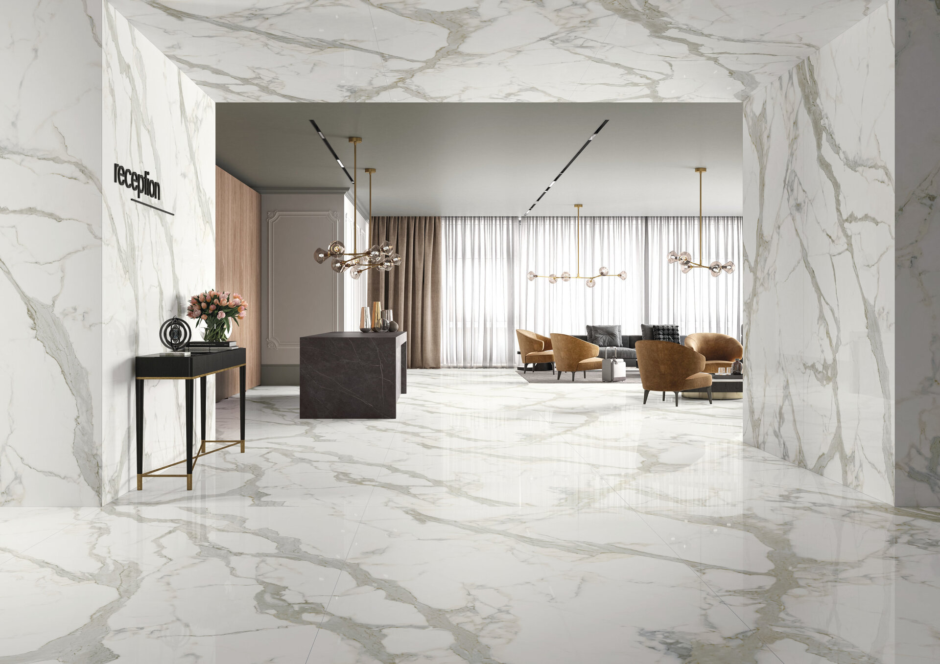 Marble and Granite Look Porcelain Tiles - MARMI