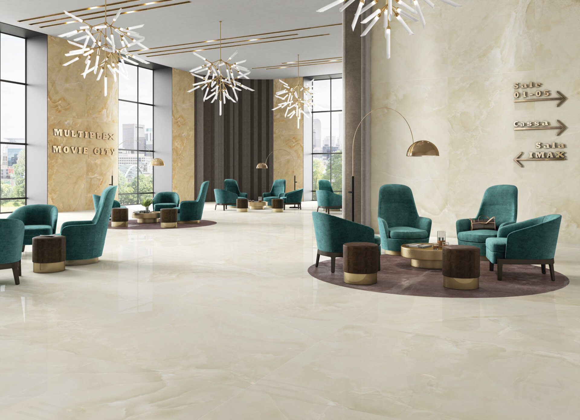 Marble and Granite Look Porcelain Tiles - ONICI